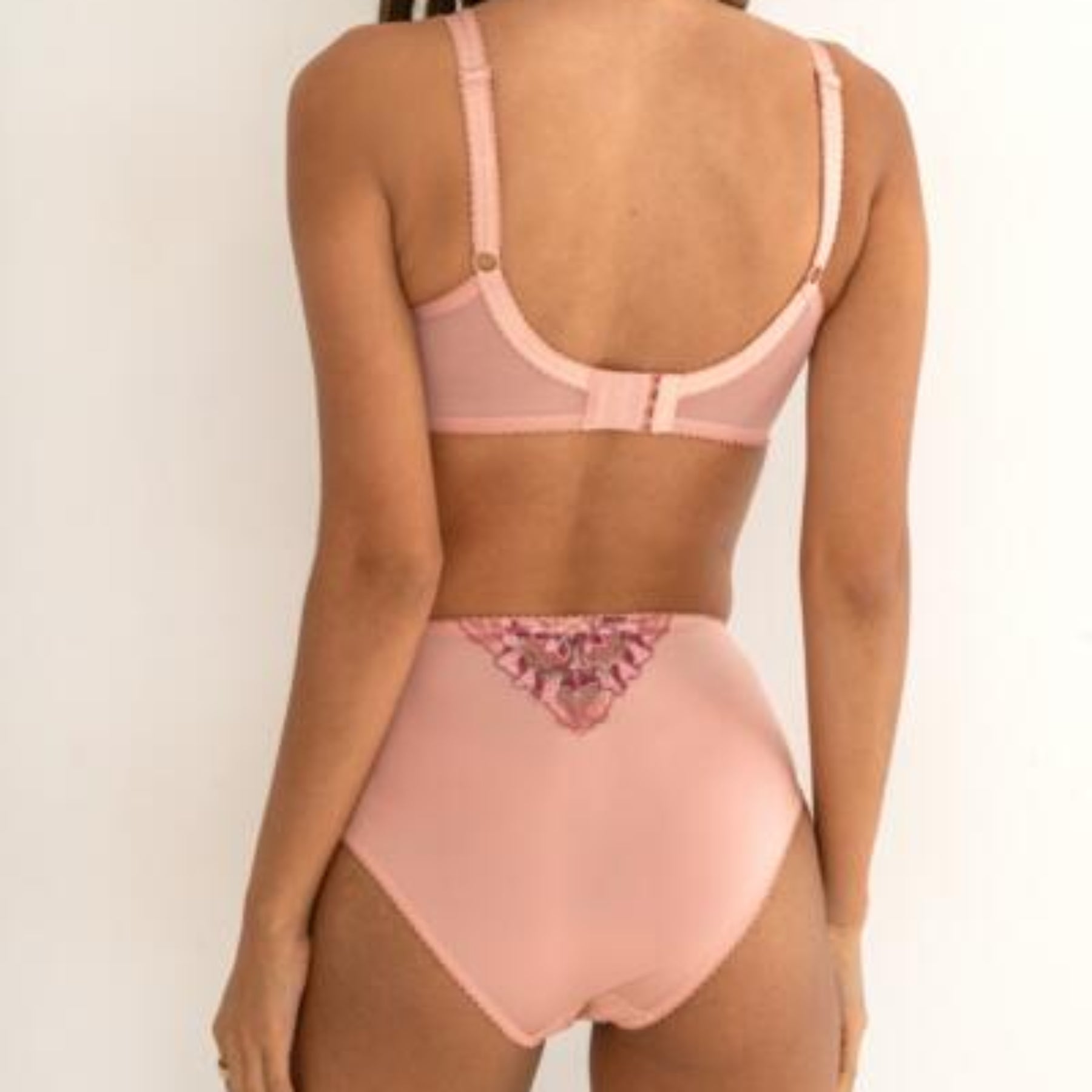 Sofia Lace Deep Brief PM3834 - Soft Pink/Mulberry