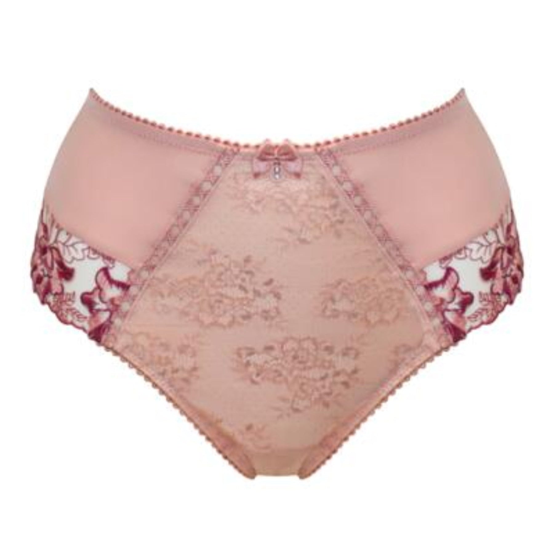 Sofia Lace Deep Brief PM3834 - Soft Pink/Mulberry