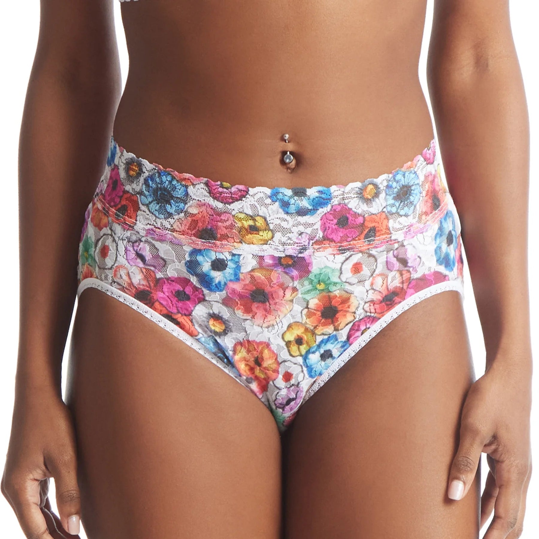 Hanky Panky Printed Signature Lace French Brief PR461 - Linger Awhile (LWHI)