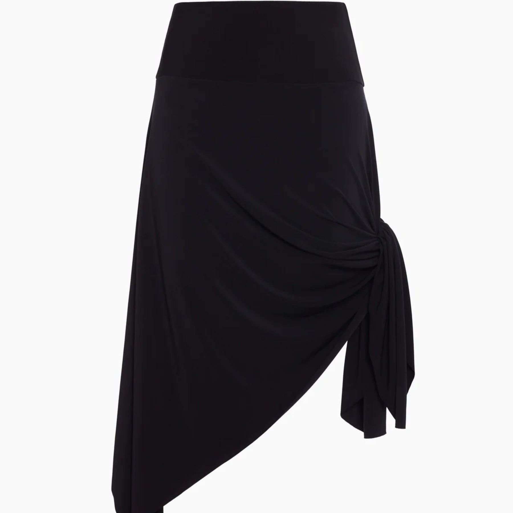 Jersey Handkerchief Convertible Skirt Dress Cover Up 6008009 - Black