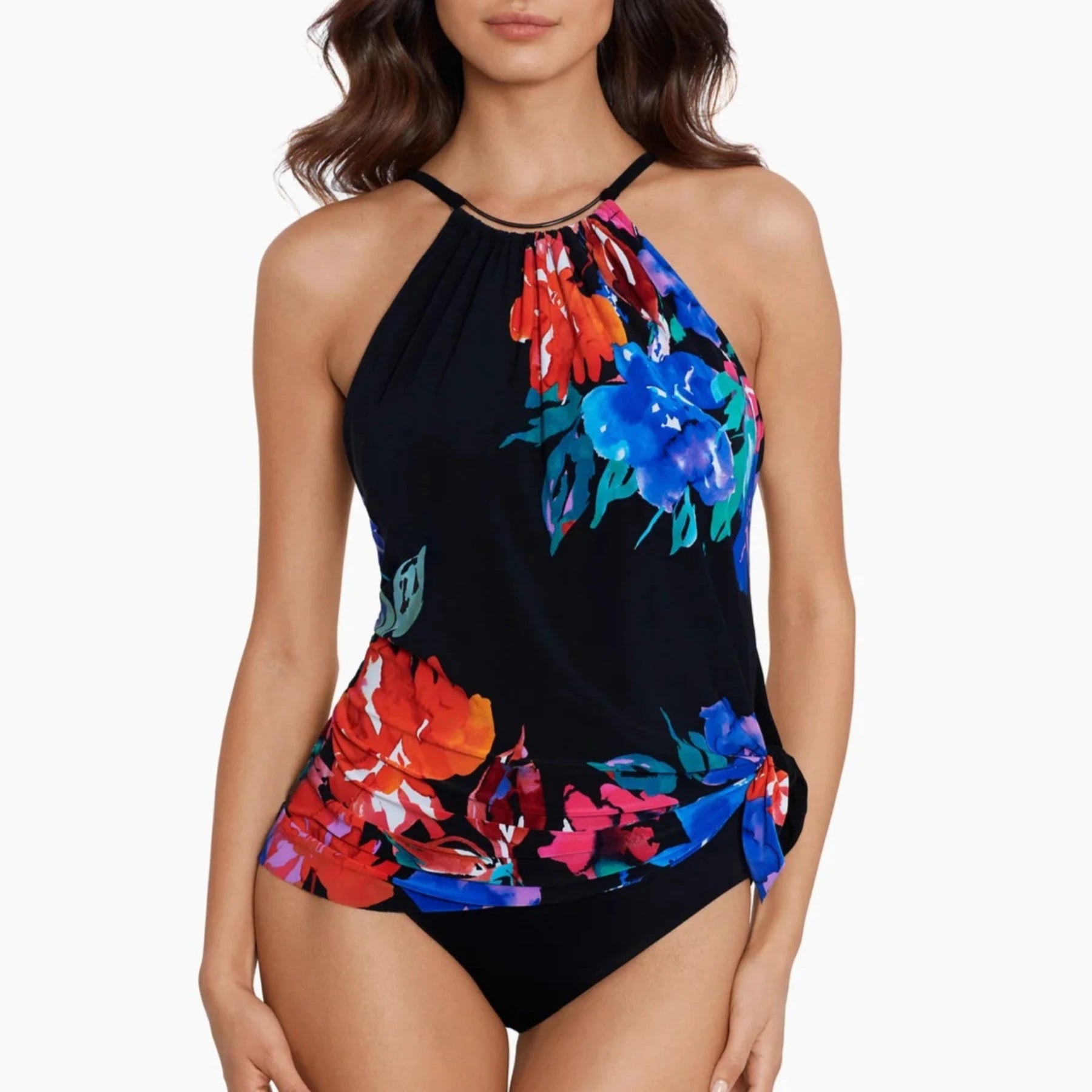 Flower Child Parker One Piece Swim Dress 6017112 - Black/Multi