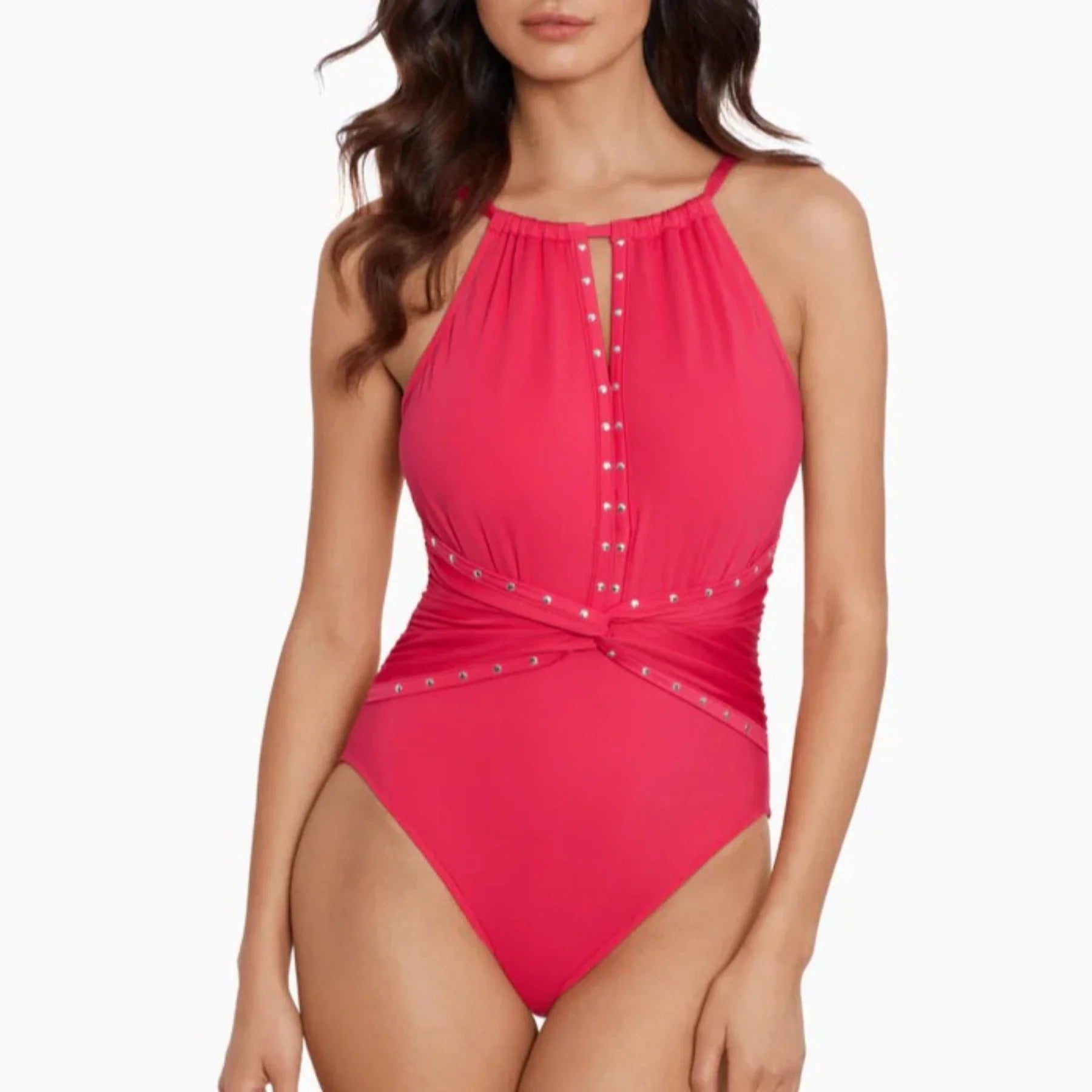 Riveted Diana One Piece Swimsuit 6017510 - Coral Rose