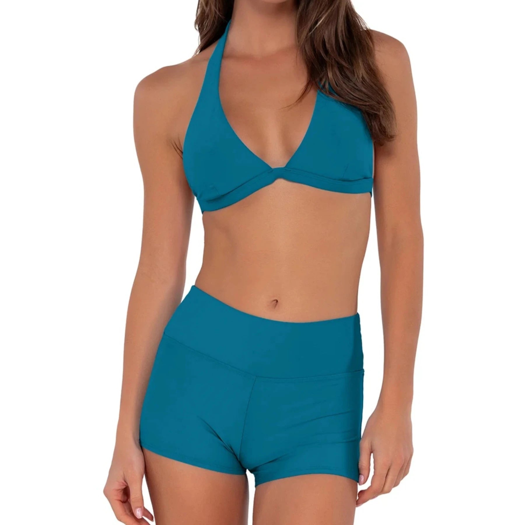 Kinsley Swim Short 432B - Avalon Teal