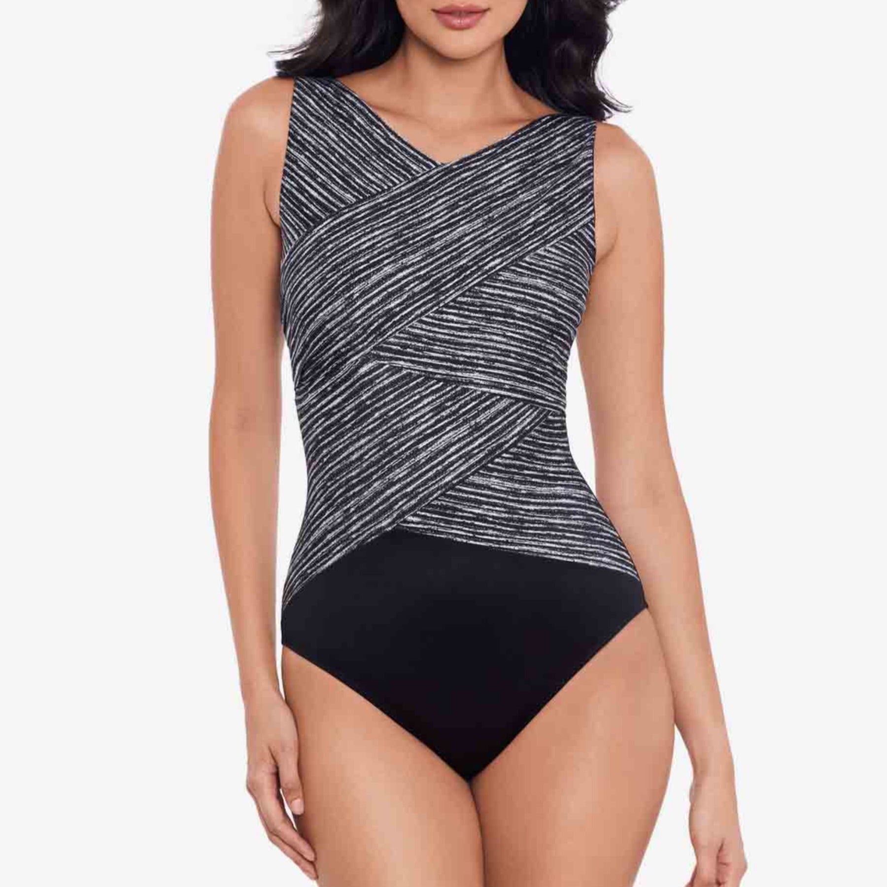 Selenite Brio One Piece Swimsuit 6552253 - Black/White