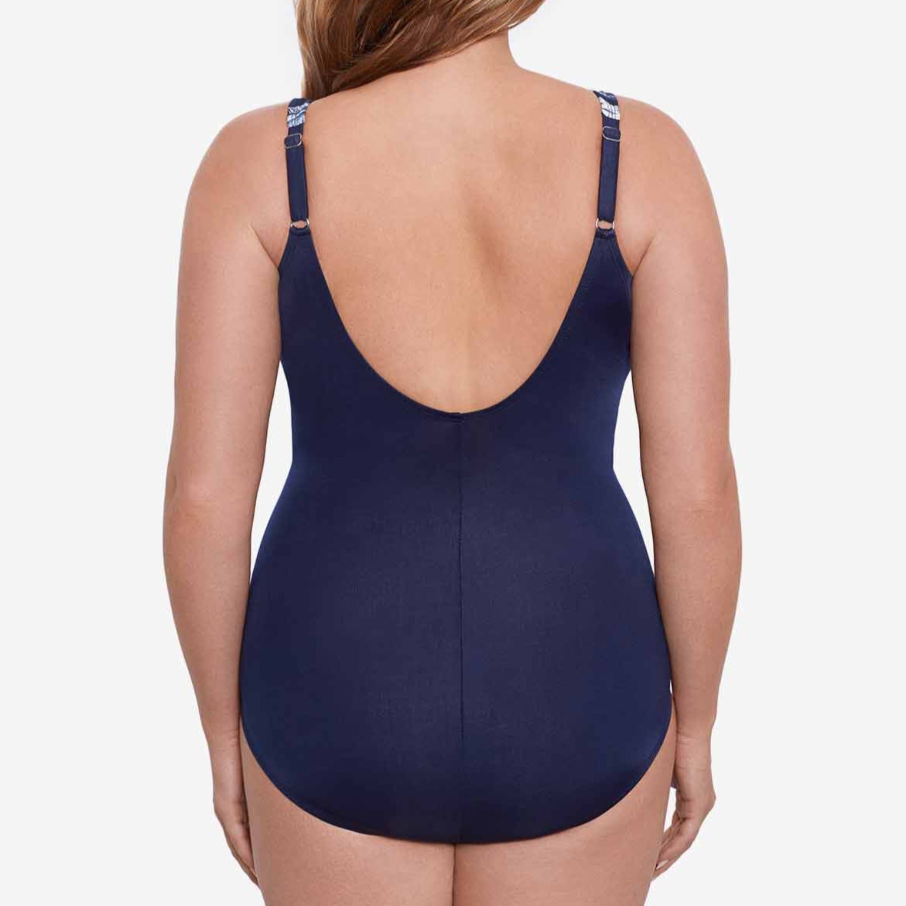 Plus Size Tropica Toile Oceanus One Piece Swimsuit 6561588W - Midnight