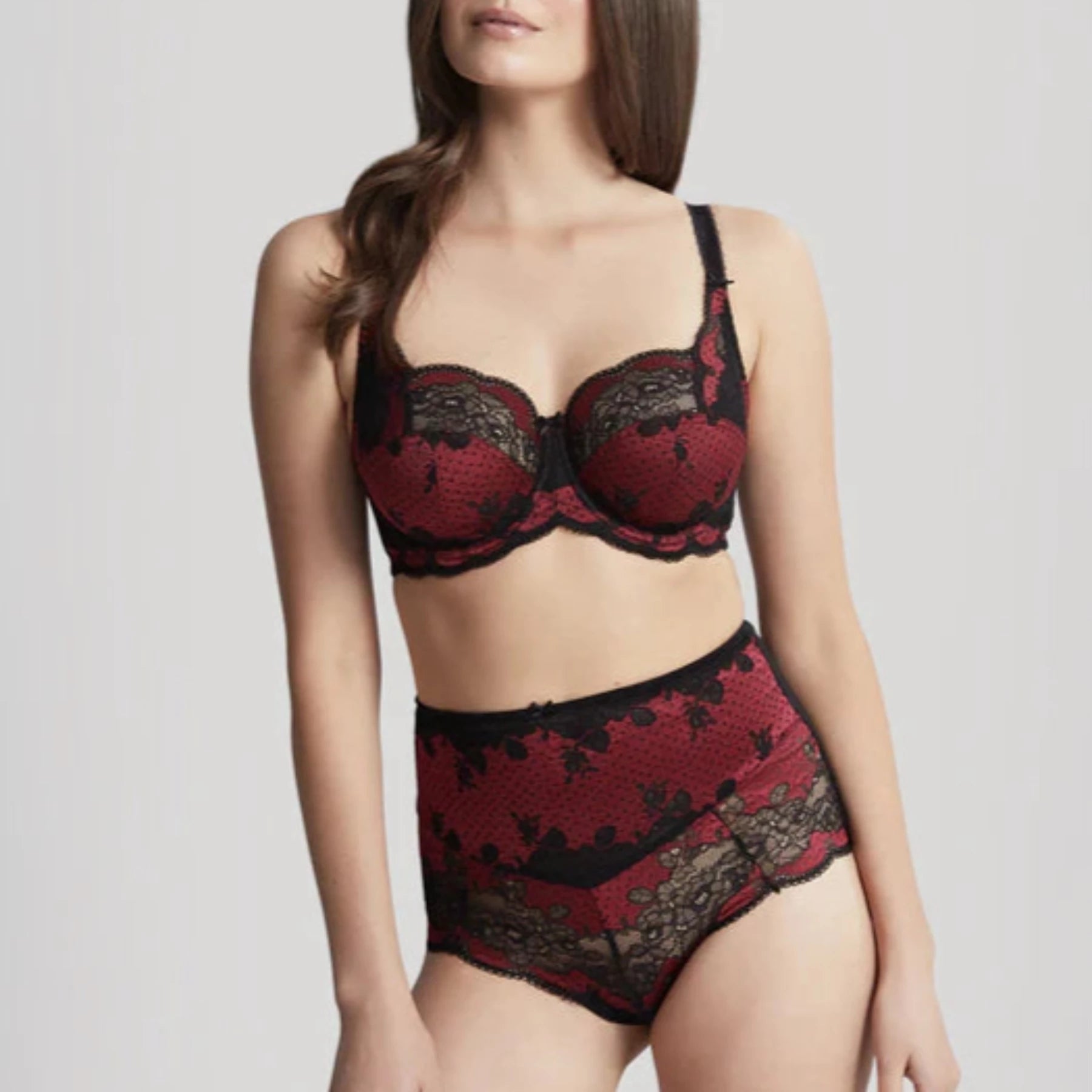 Clara High Wiast Brief 7254 - Noir Ruby