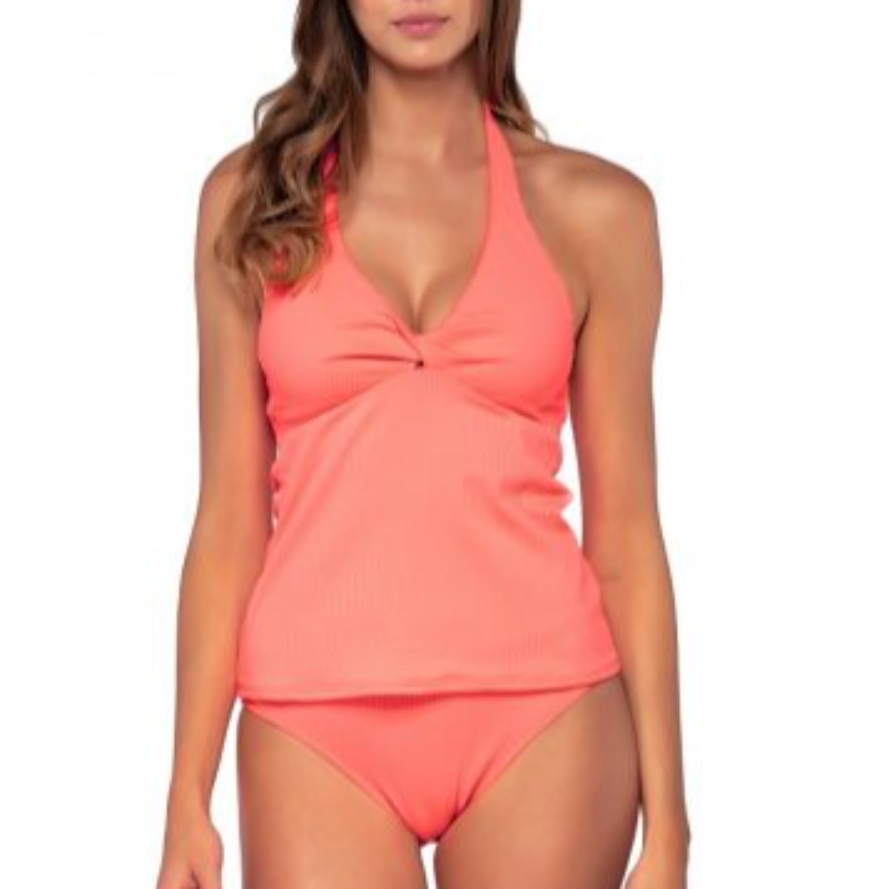 Heidi Tankini 803T - Neon Coral