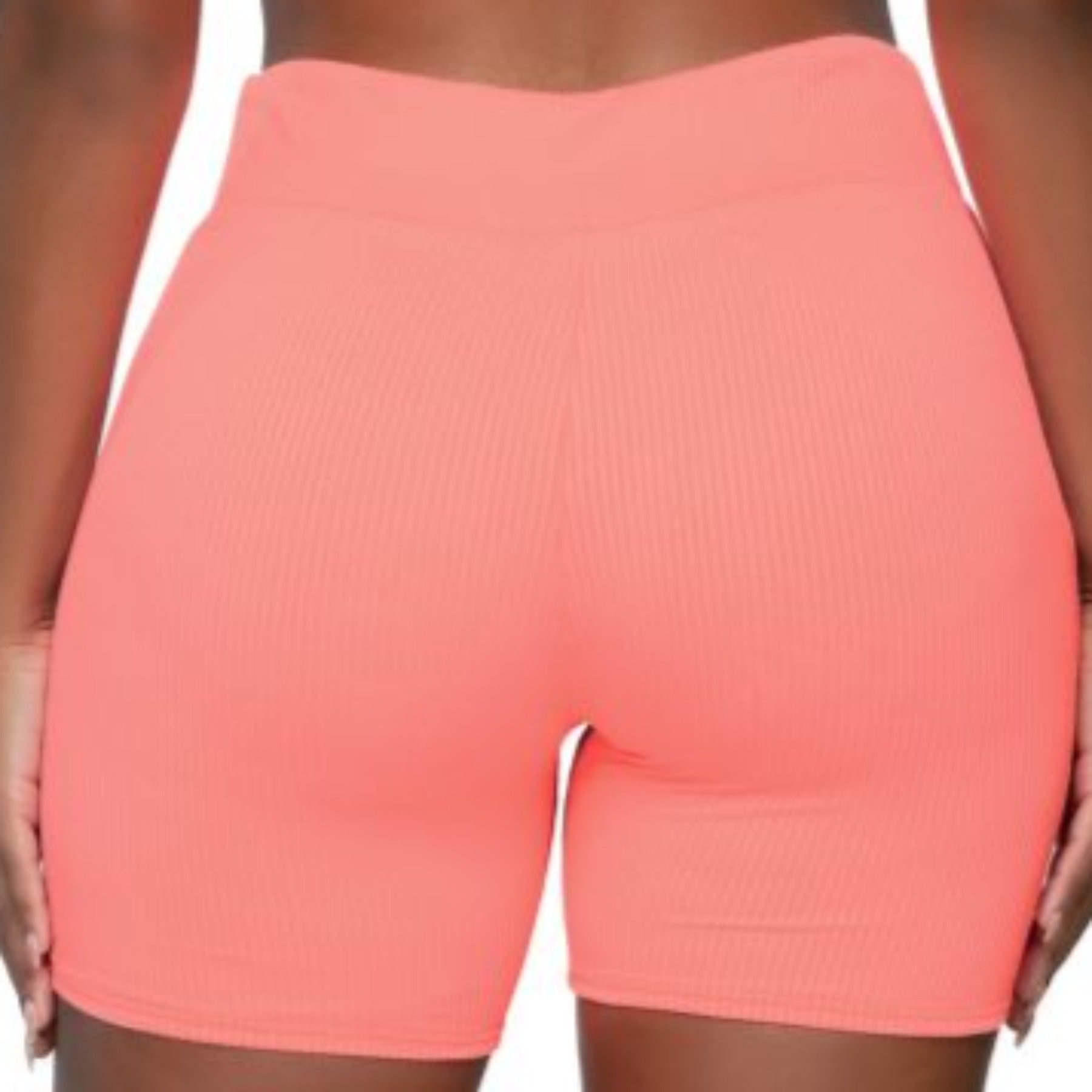 Bayside Bike Short 924B - Neon Coral