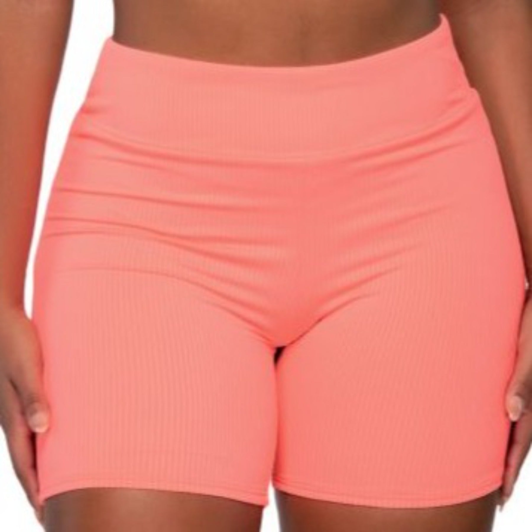 Bayside Bike Short 924B - Neon Coral