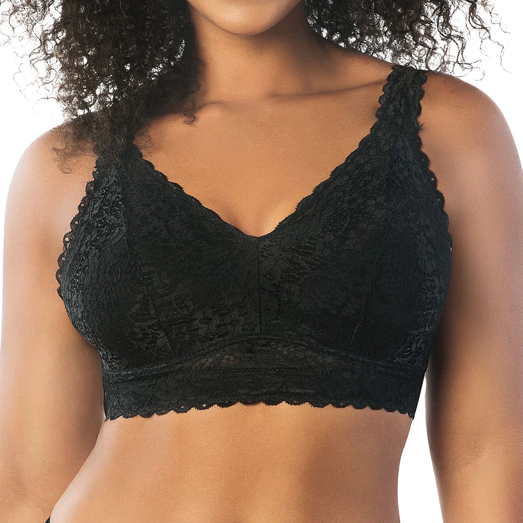 Parfait Adriana Lace Bralette P5482 Black Front