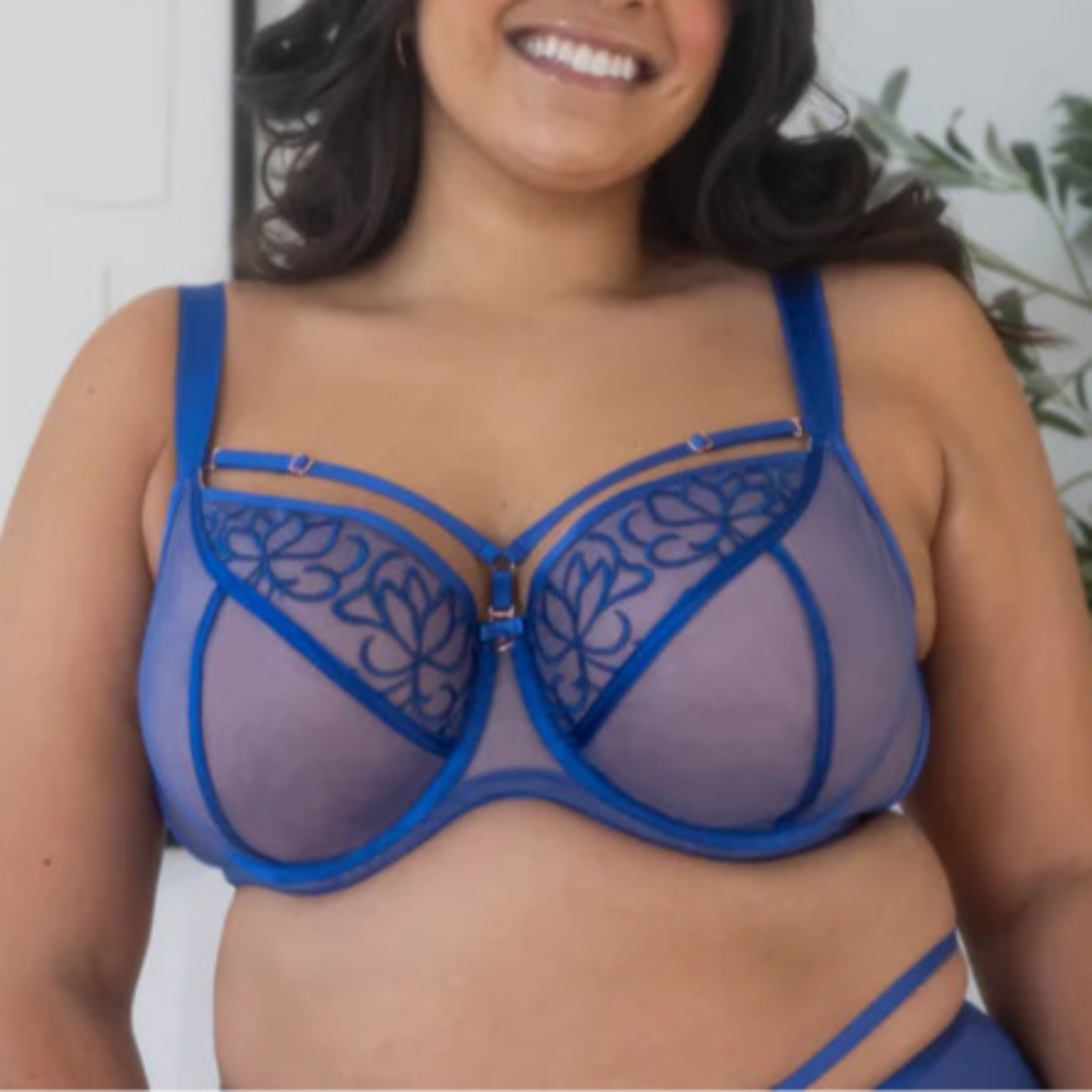 Fit Fully Yours Alexa See-Thru Bra B2151 - Blue Azure