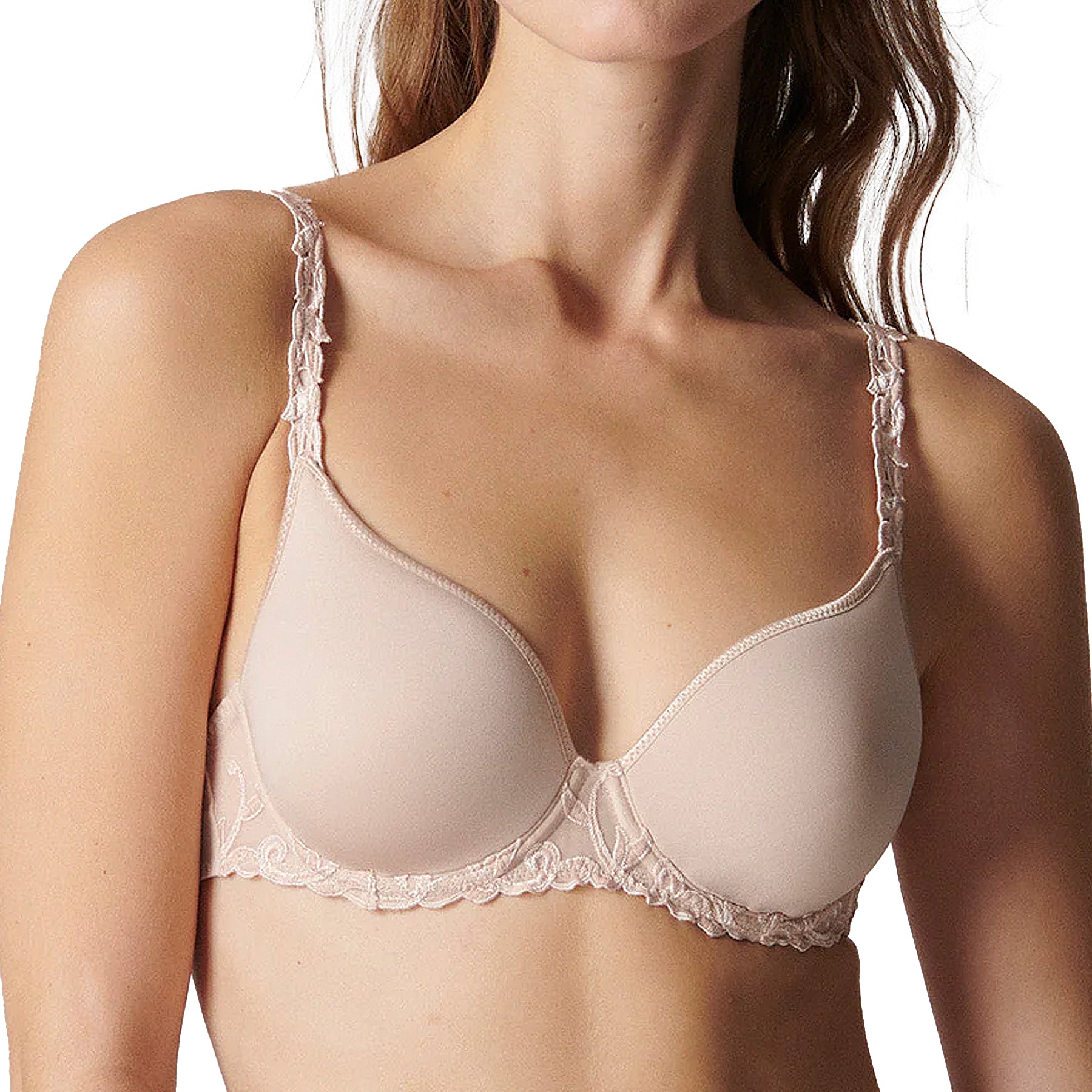 Simone Perele Andora 3D Convertible Plunge Bra 131316 Peau Rose Front