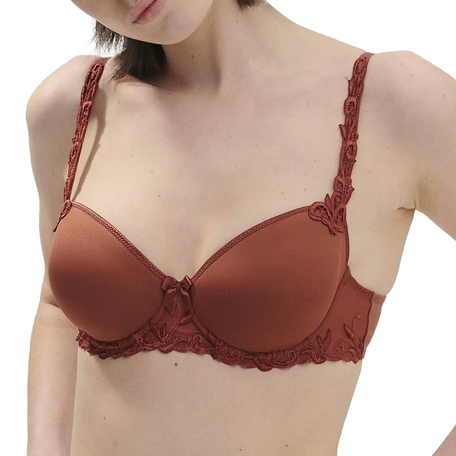 Simone Perele Andora 3D Demi Molded Bra 131343 Canyon Brown Front
