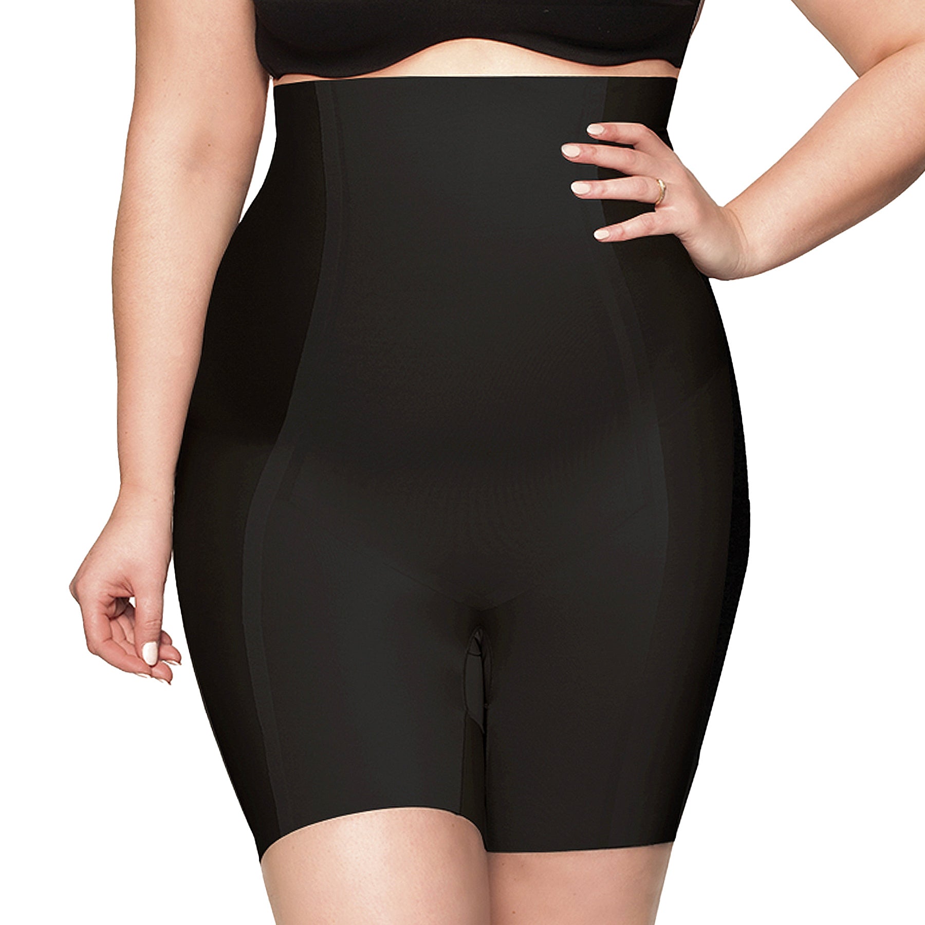 Body Hush The Most Wanted Thigh Control BH1507MS Black Front