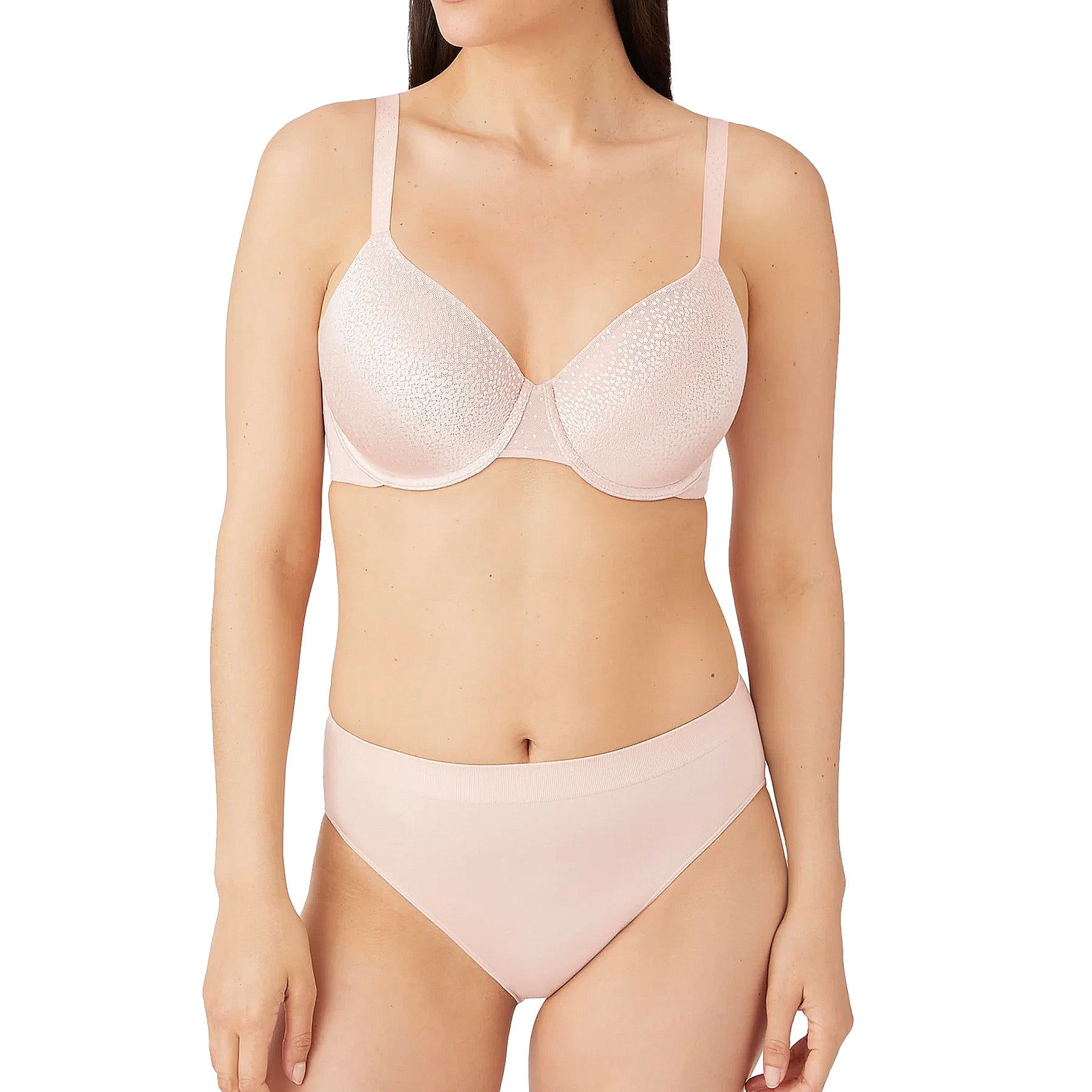 Wacoal Back Appeal T-Shirt Bra 853303 Rose Dust Set