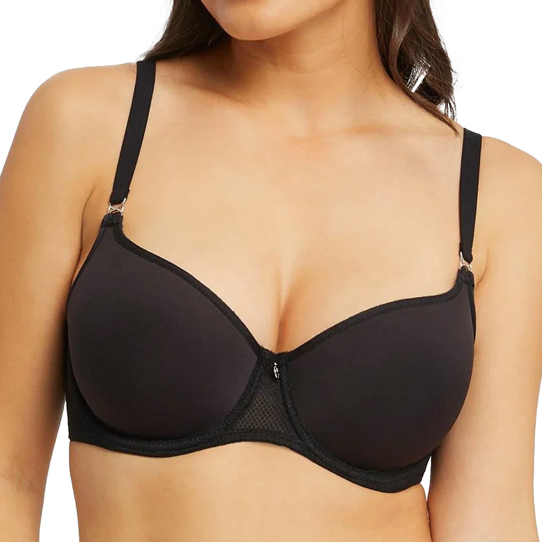 Montelle Spacer Balconette Bra 9360 Black Front