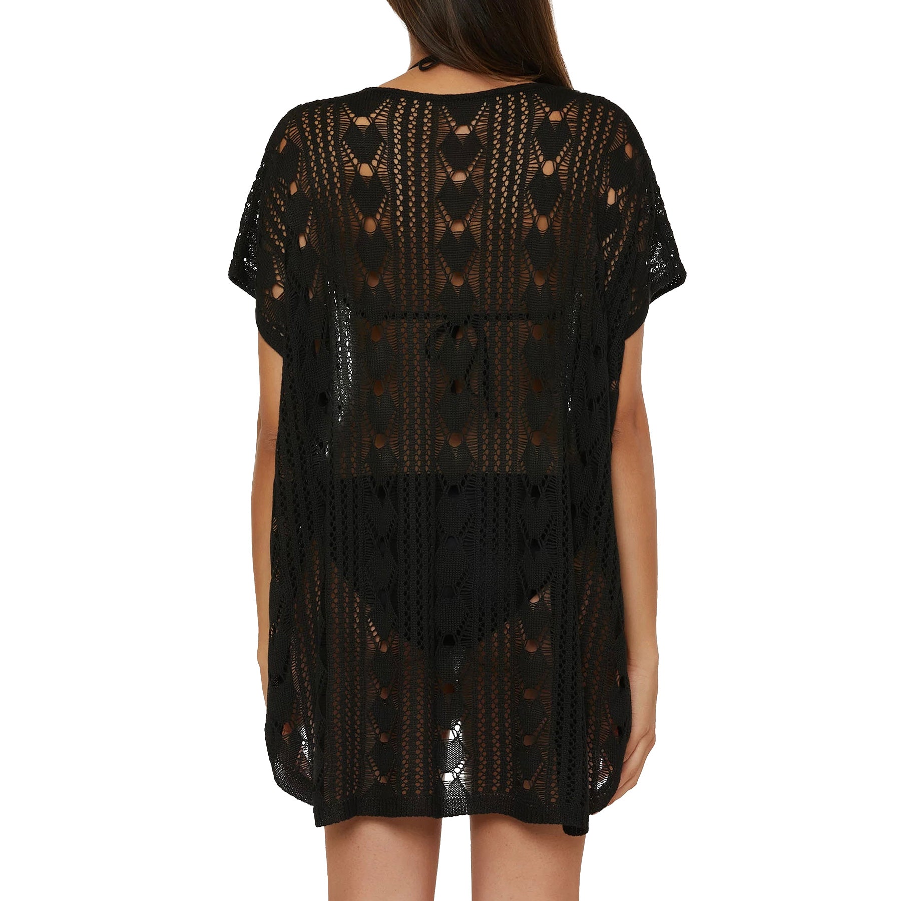 Becca Venica V-Neck Tunic 71039571 Black Back