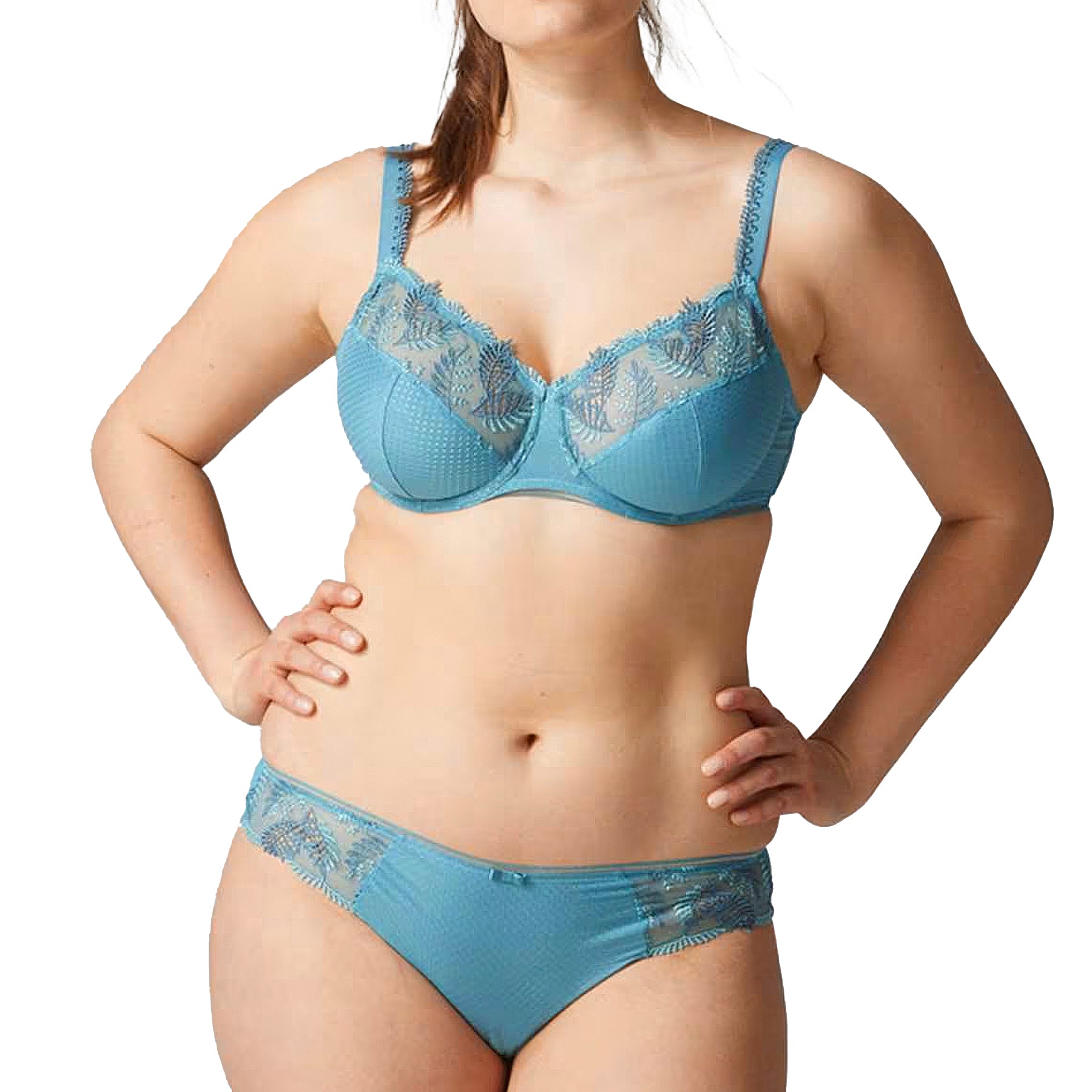 Simone Perele Bloom Full Cup Bra 12Y320 - Green Grey