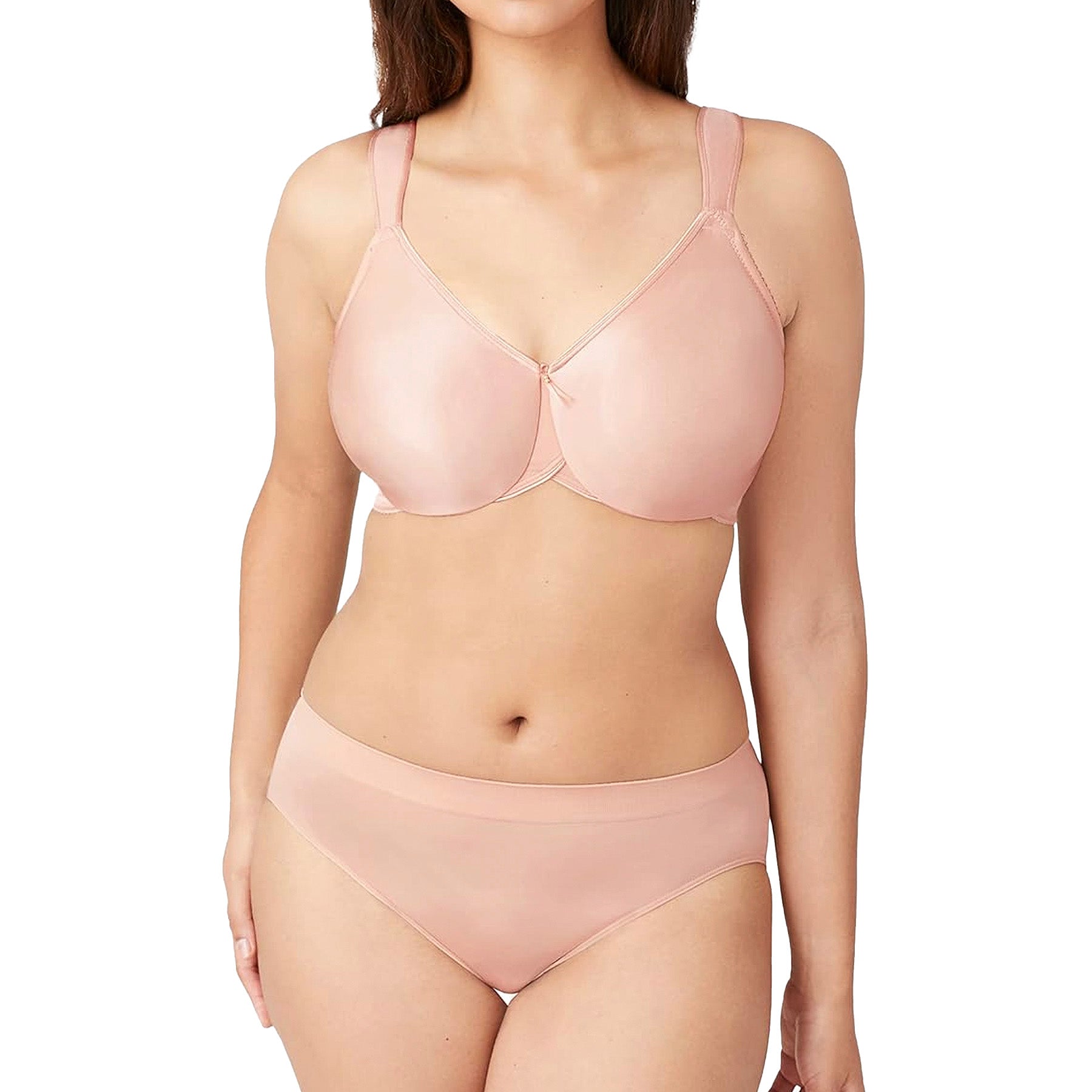 Wacoal BodySuede Seamless Underwire Bra 85185 French Nude Set