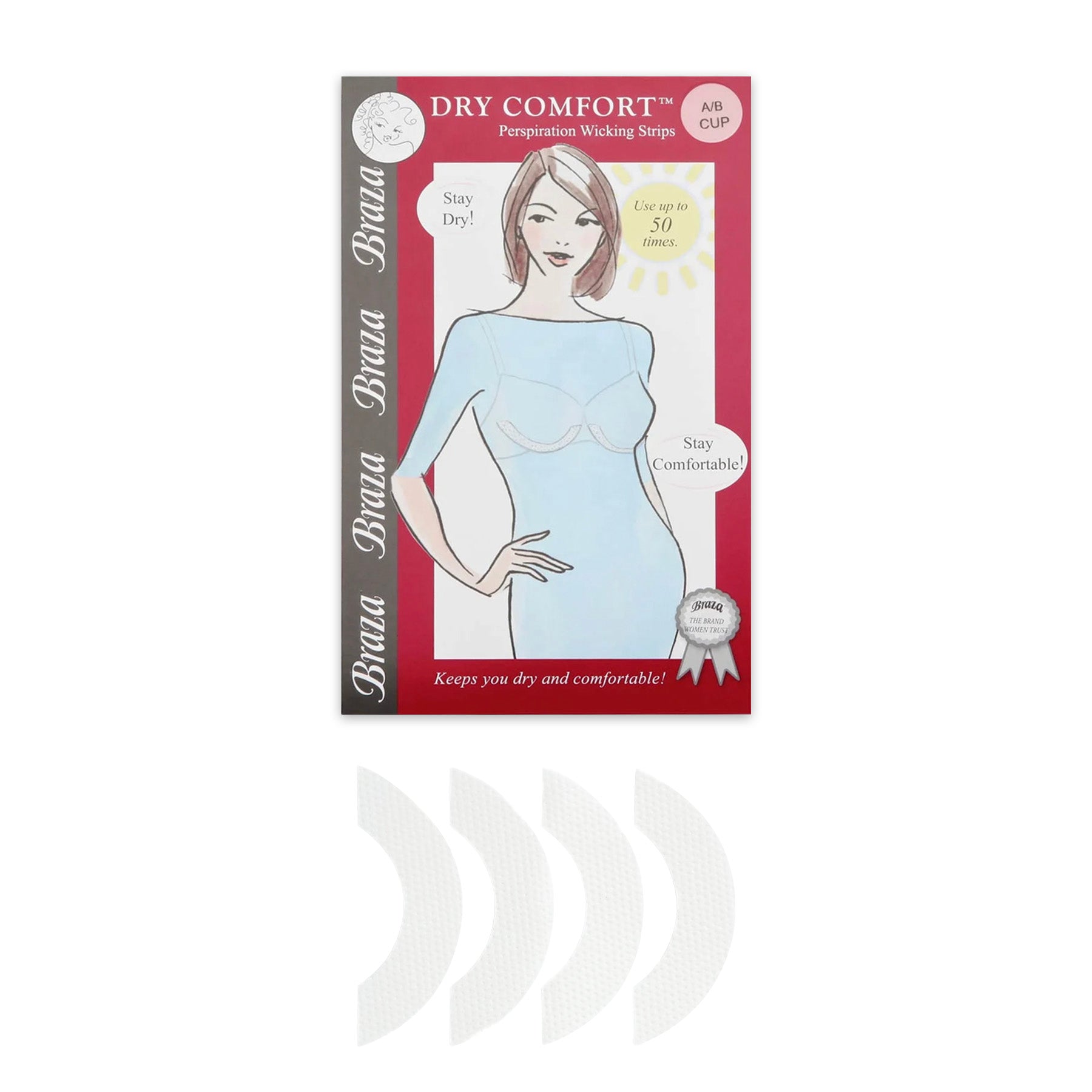 Braza BRZ-3040 Dry Comfort Disposable Pads Nude Front