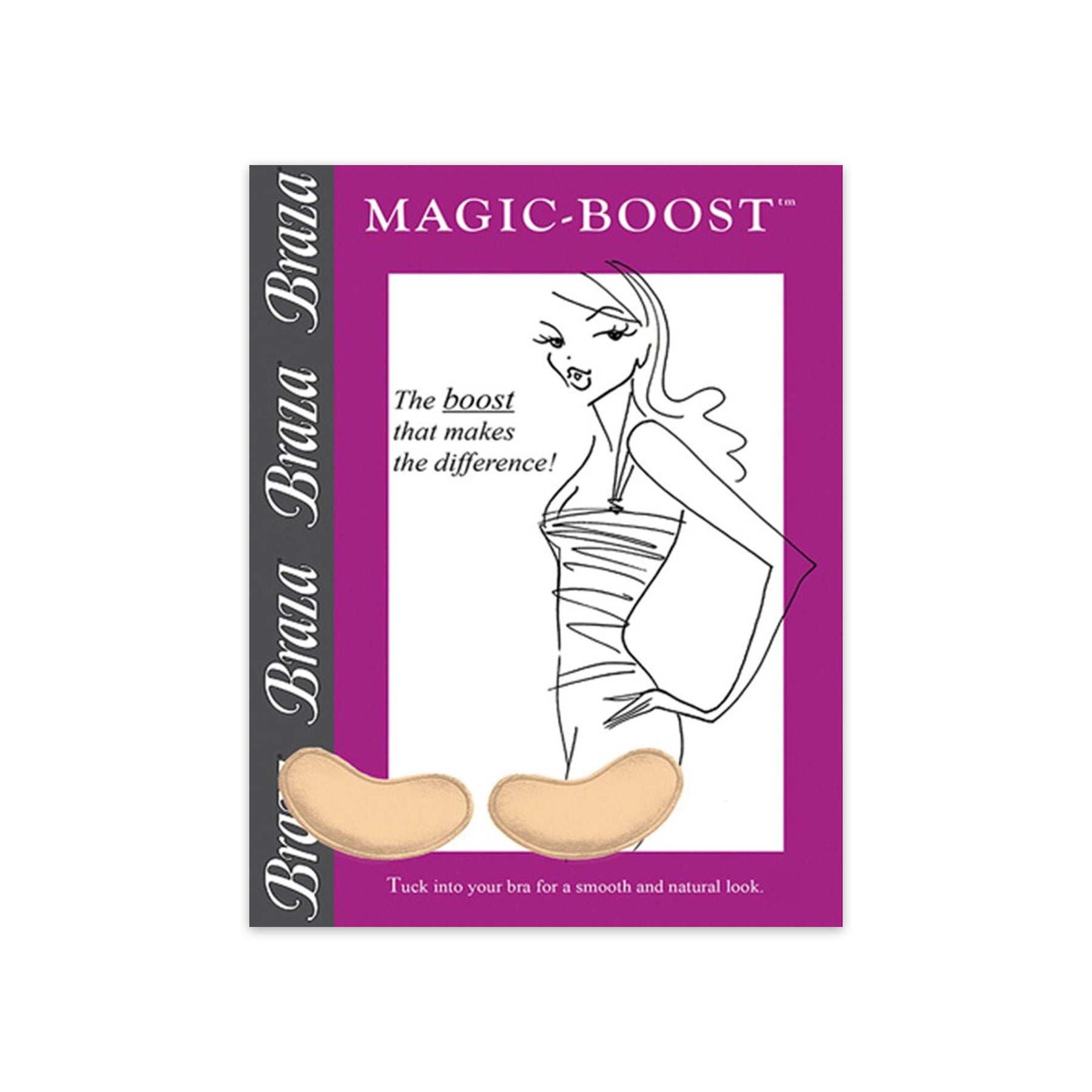 Braza BRZ-7001 Magic Boost Push-Up Pads Nude Packaging
