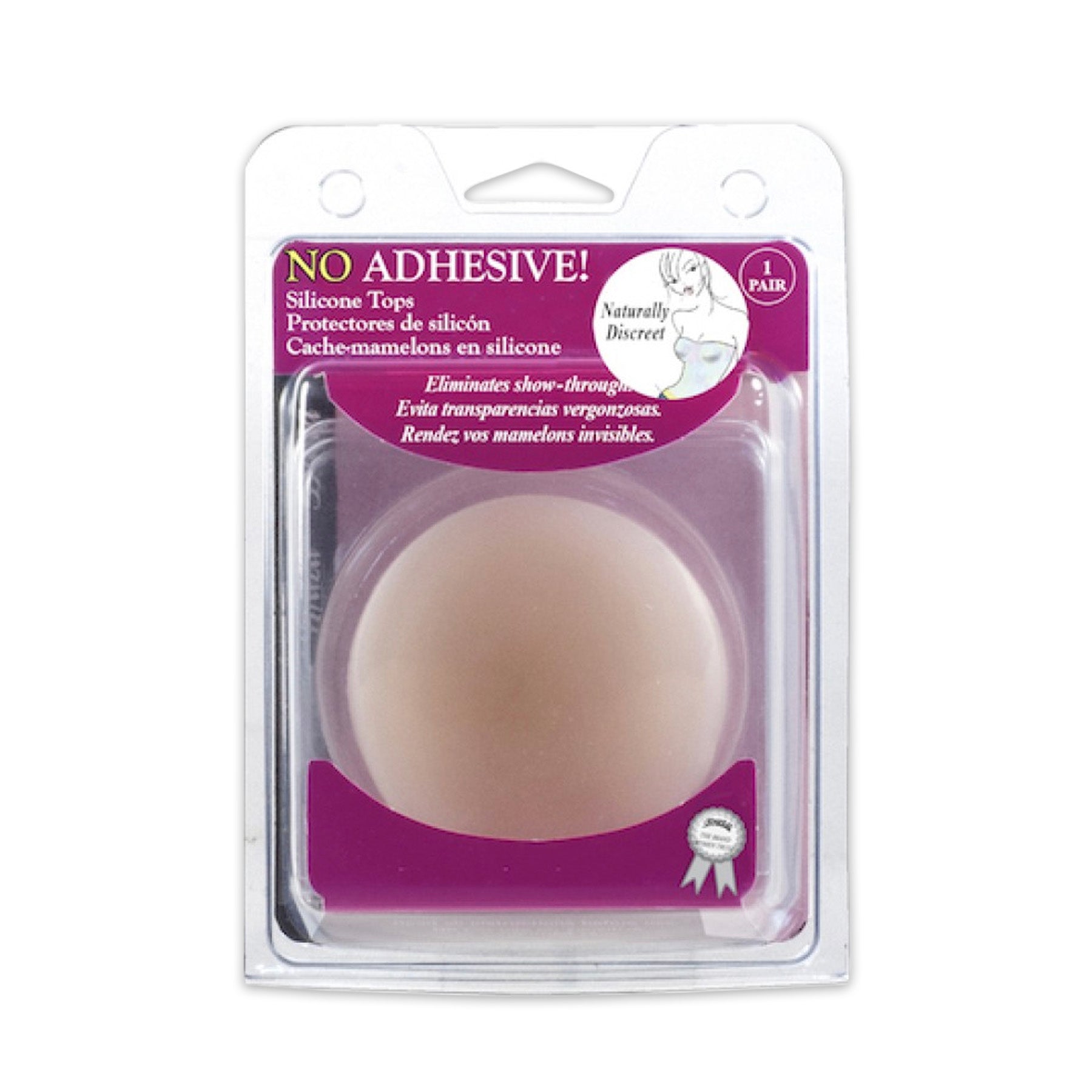 Braza No Adhesive Silicone Tops S/7930 Beige Packaging