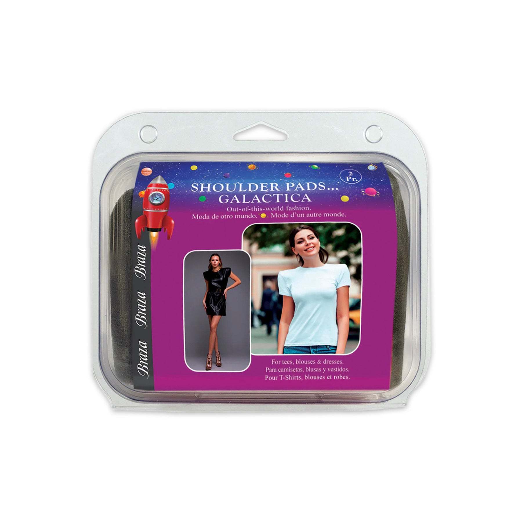 Braza Shoulder Pads Galactica 21040 Nude Front