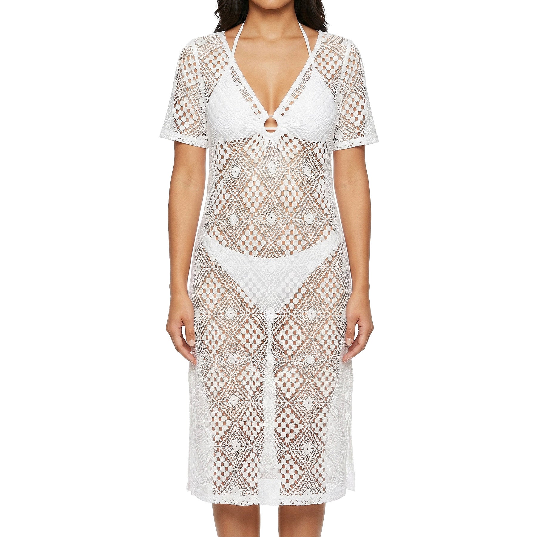 Cover Me Diamond Beach Coverup 26057029 Off White Front