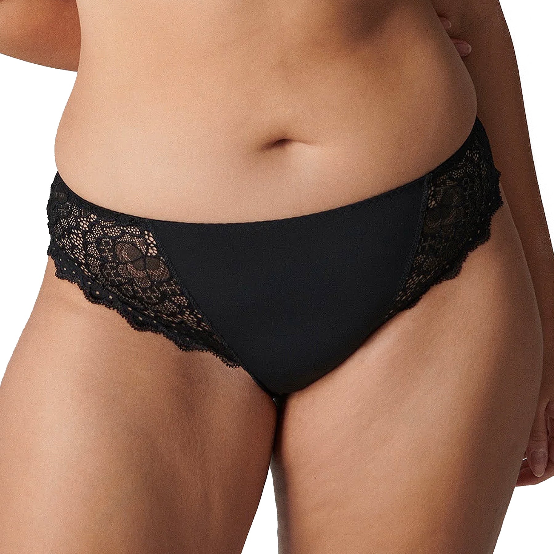 Simone Perele Caresse Bikini Brief 12A720 Black Front