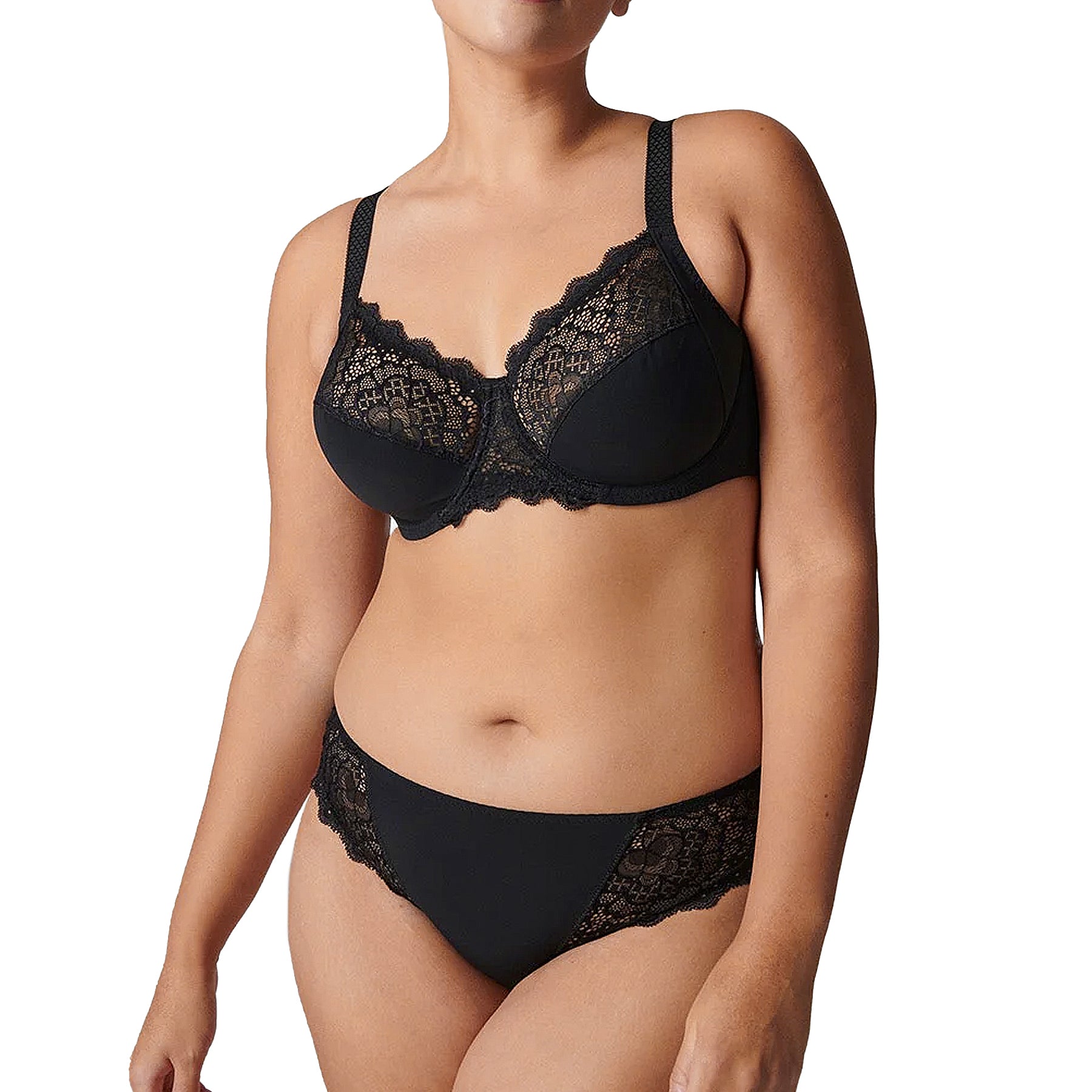 Simone Perele Caresse Bikini Brief 12A720 Black Set