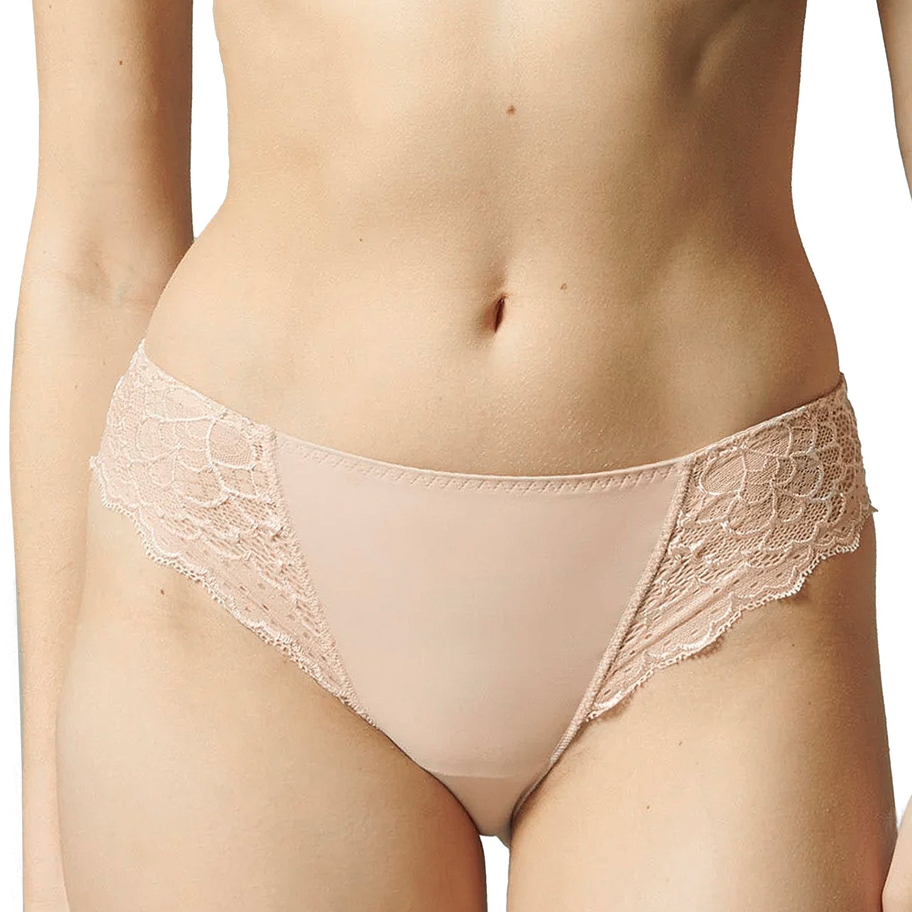 Simone Perele Caresse Bikini Brief 12A720 Peau Rose Front