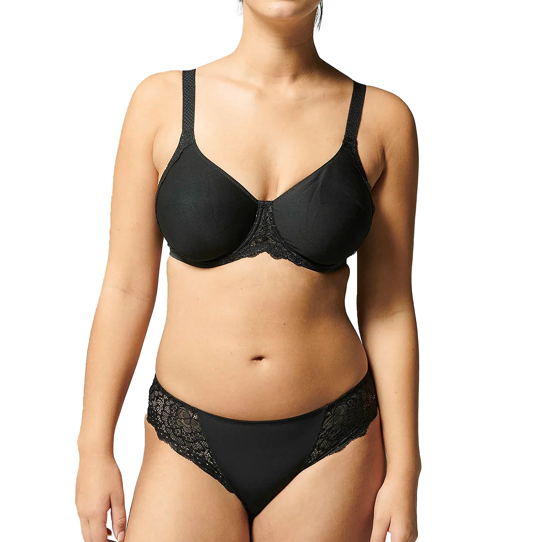 Simone Perele Caresse Minimizer Bra 12A380 Black Set