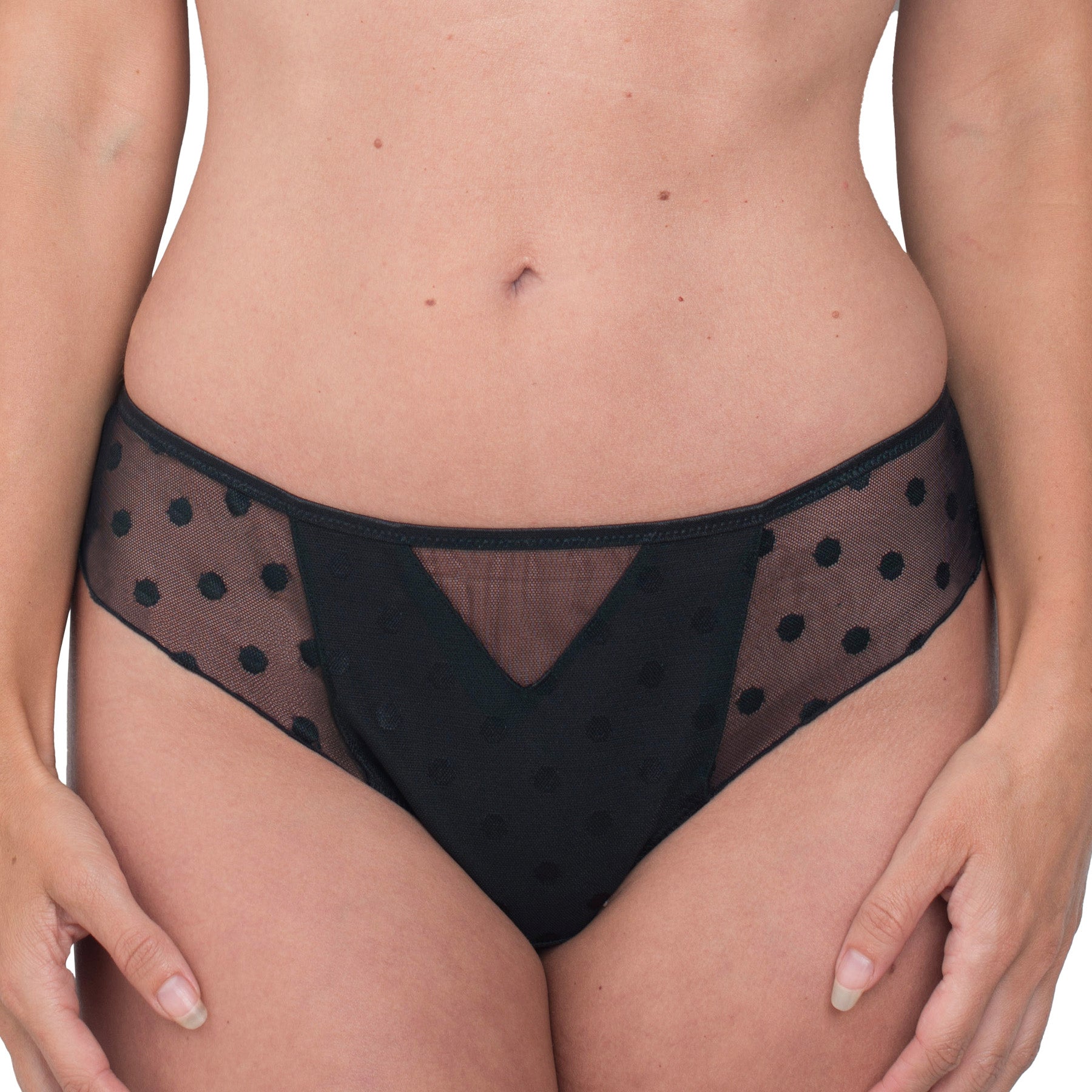 Fit Fully Yours Carmen Polka-Dot Bikini U2492 Black