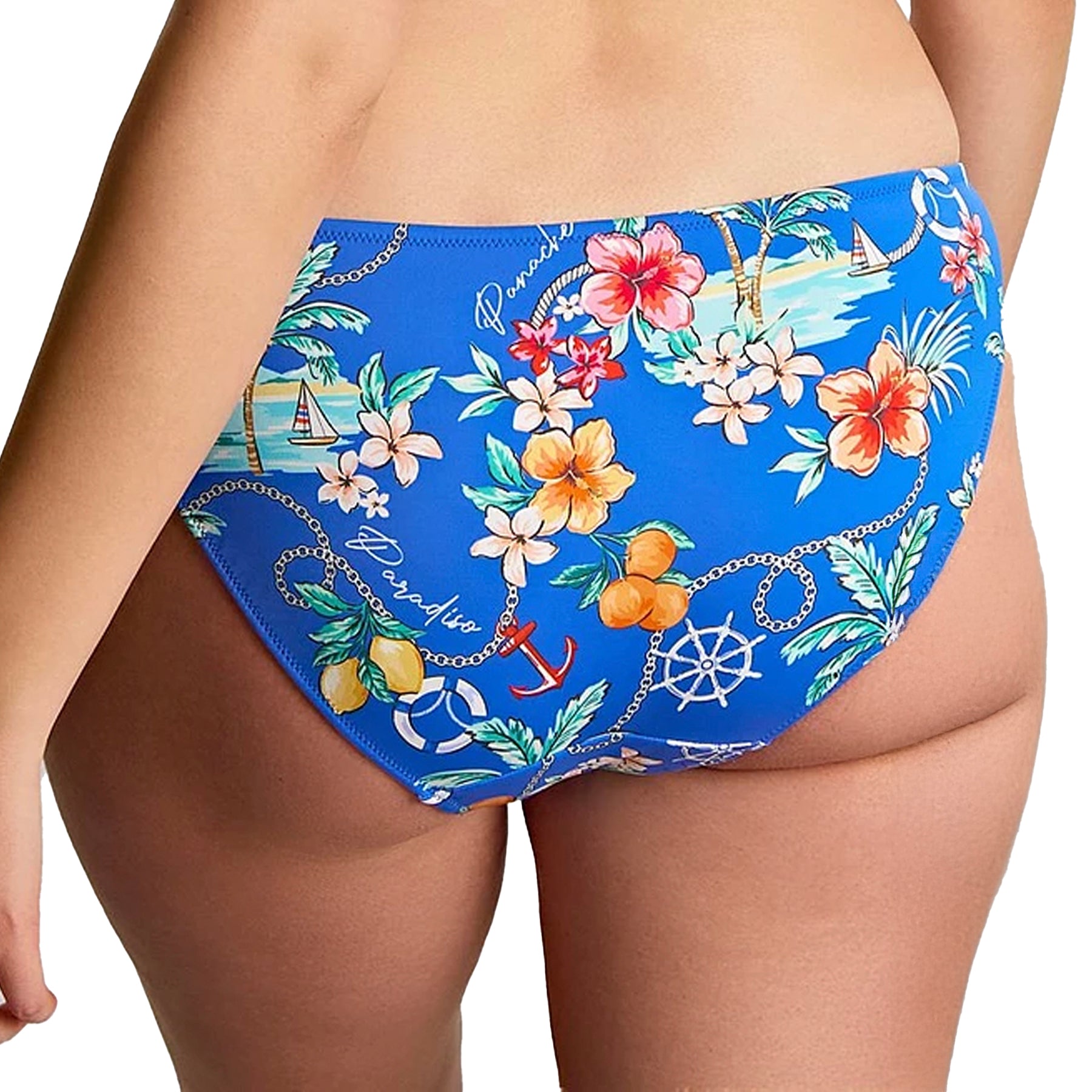 Panache Classic Brief Bikini Bottom SW1726E Paradiso Print Back