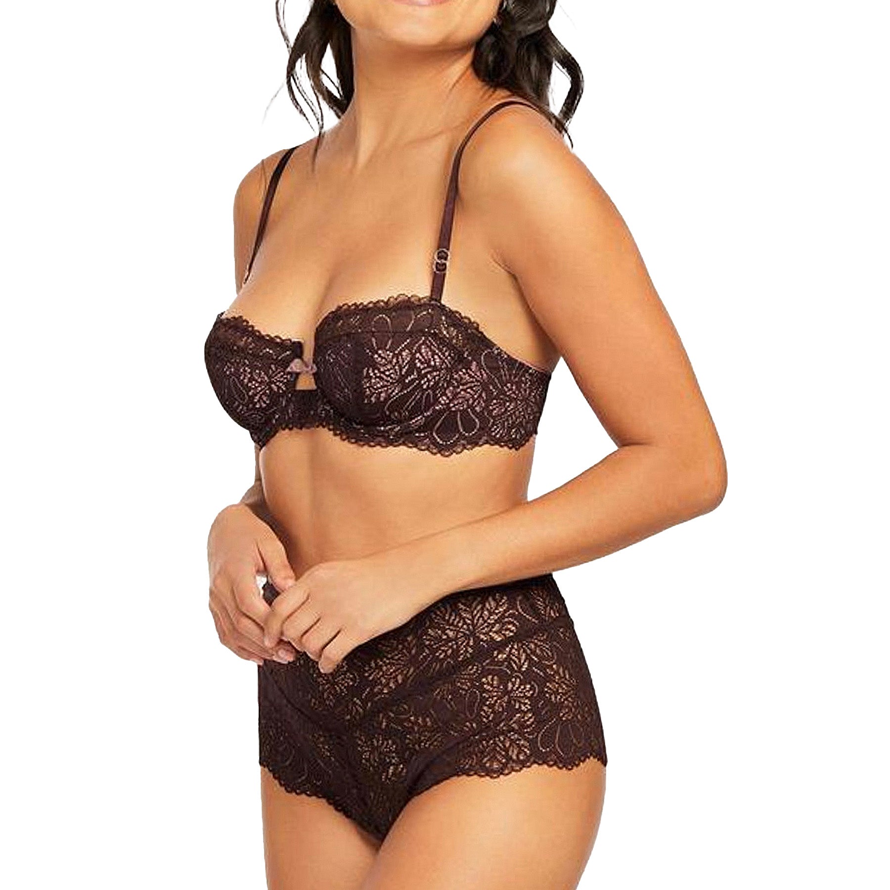 Montelle Cocoa Bliss Balconette Bra 9171 Cocoa Blush Set
