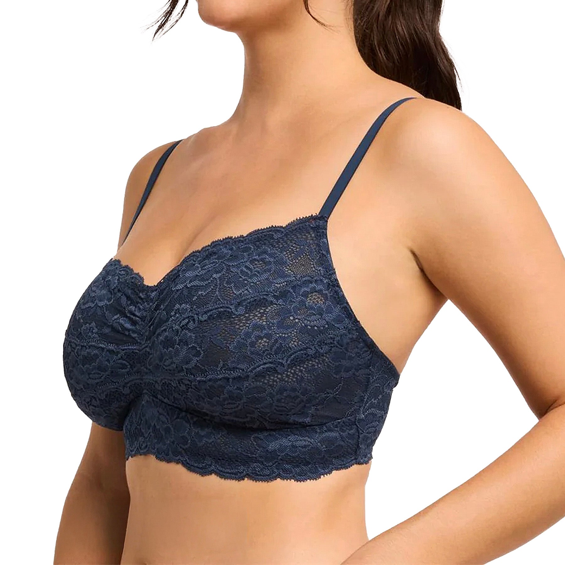 Montelle Cup-Sized Supportive Bralette 9334 Cambridge Blue Front
