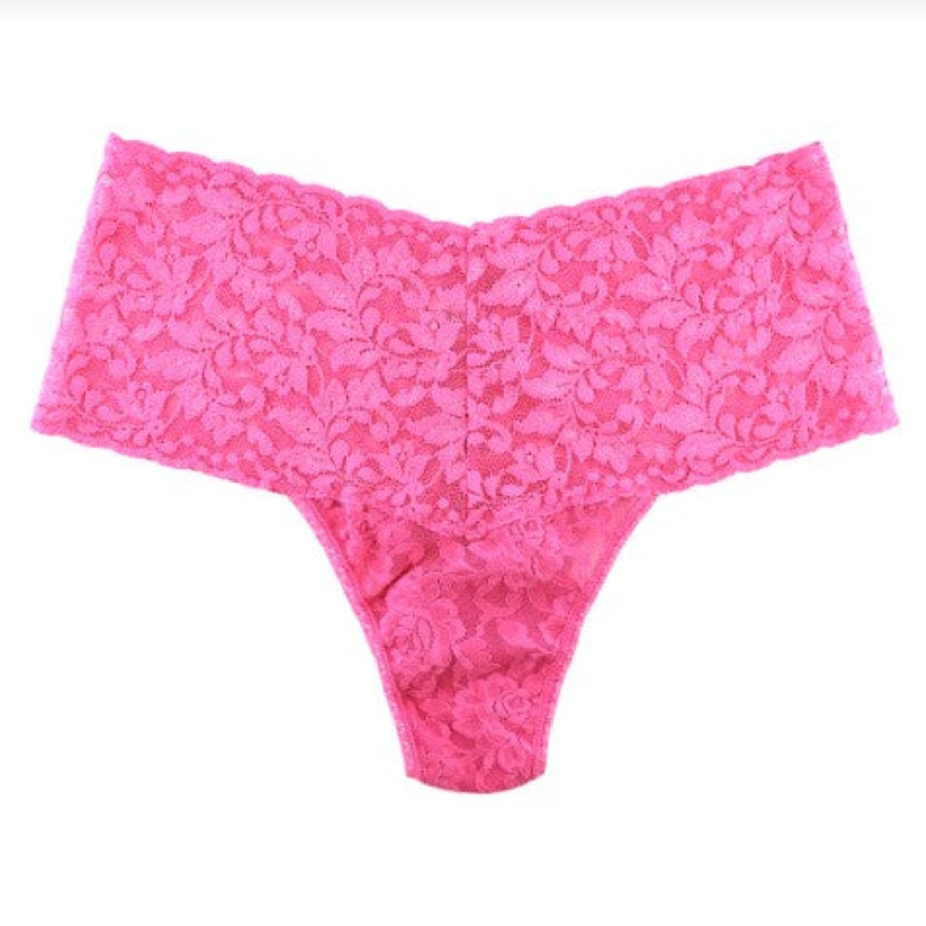 Hanky Panky Signature Lace Retro Thong 9K1926 - Dragon Fruit Pink (DFTP)