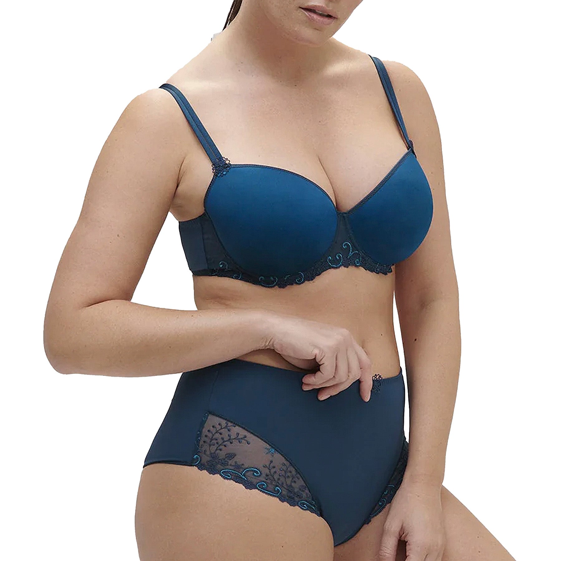 Simone Perele Delice 3D Molded Bra 12X343 Prestige Blue Set