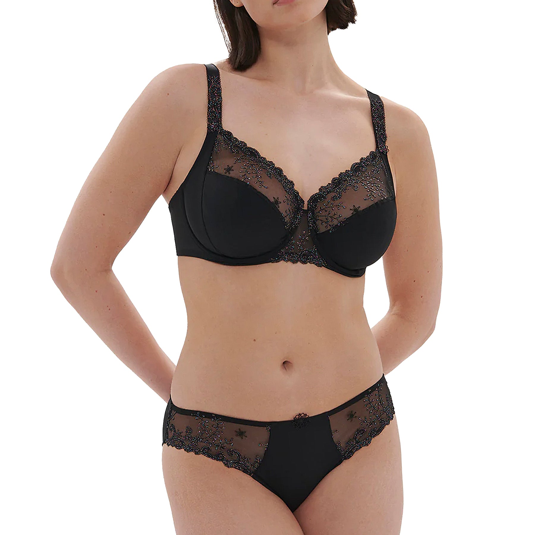 Simone Perele Delice Full Cup Bra 12X320 Gem Black Set