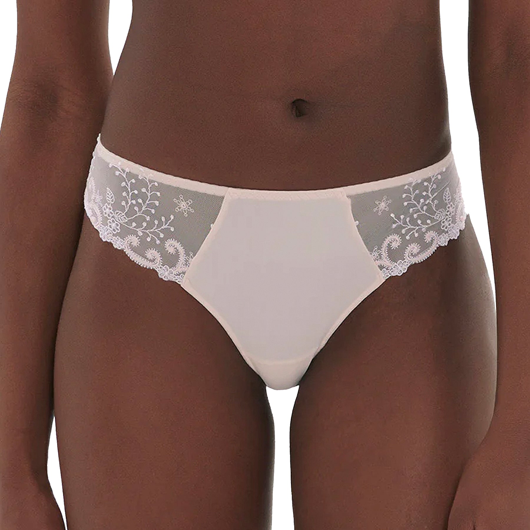 Simone Perele Delice Thong 12X700 Blush Front
