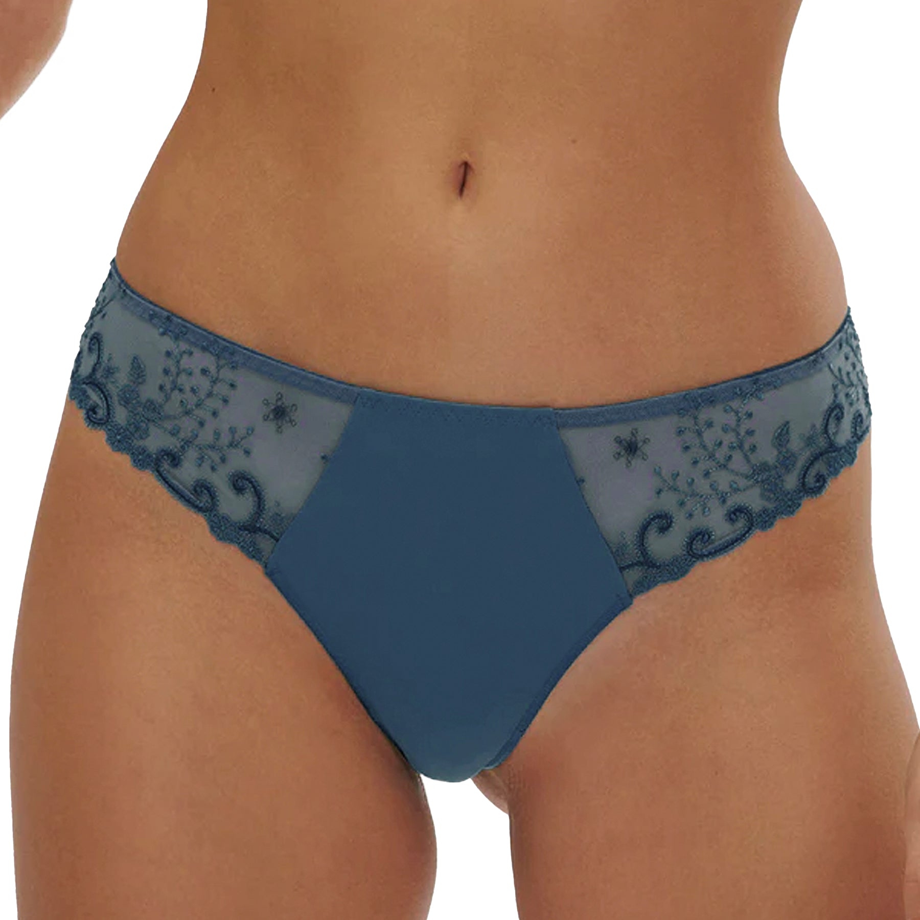 Simone Perele Delice Thong 12X700 Prestige Blue Front