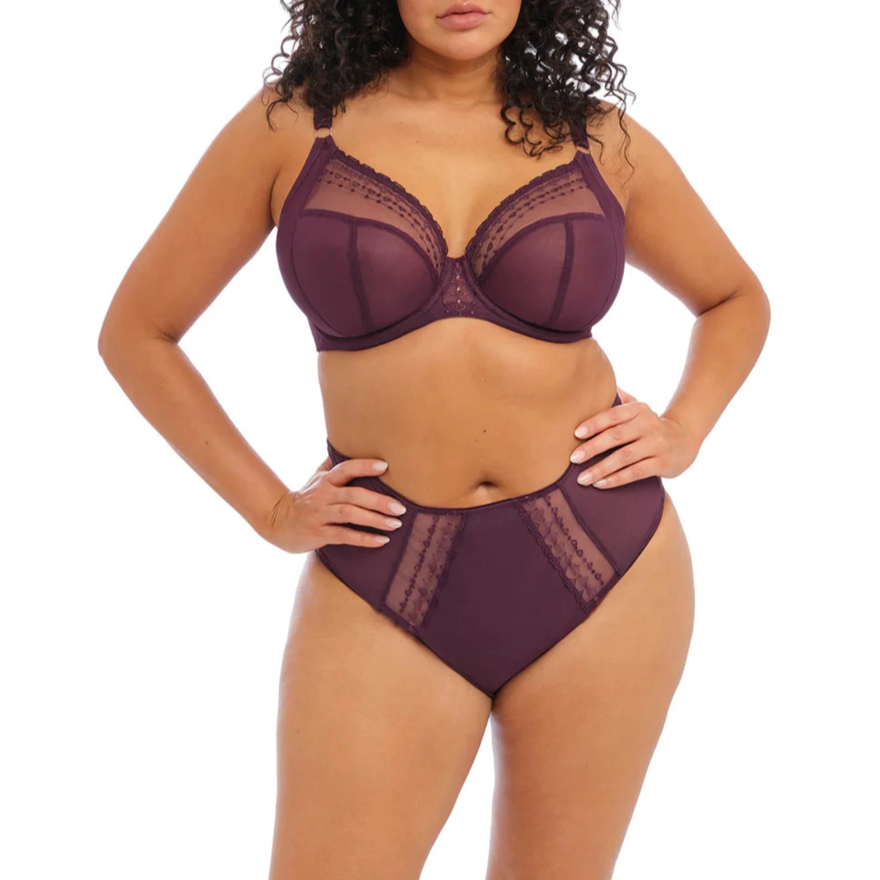 Matilda UW Plunge Bra EL8900 - Wine Diamond