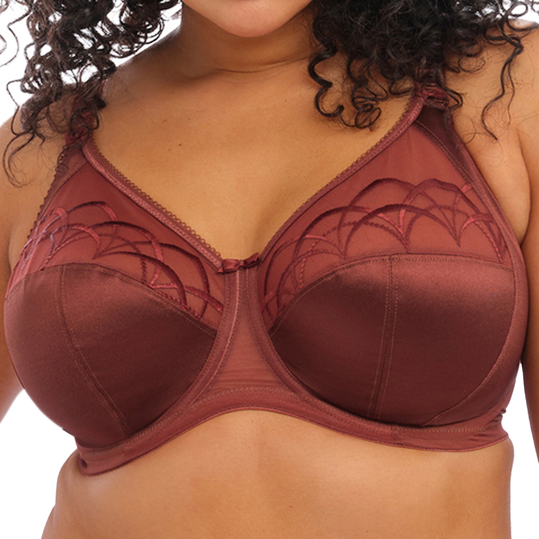 Elomi Cate Underwire Full Cup Banded Bra EL4030 Dark Copper Front