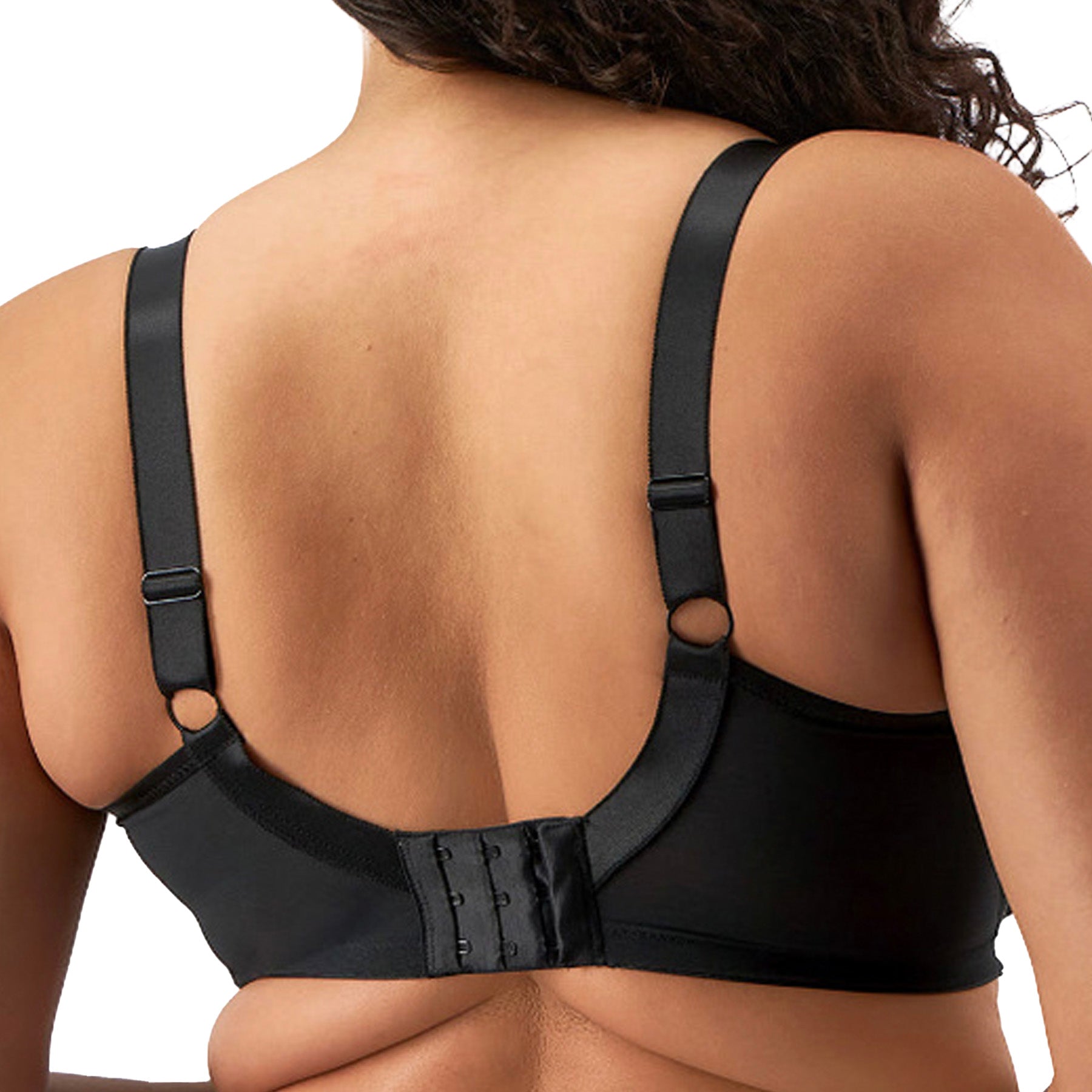 Elomi Teagan Padded Half Cup Bra EL302615 Black/Almond Back