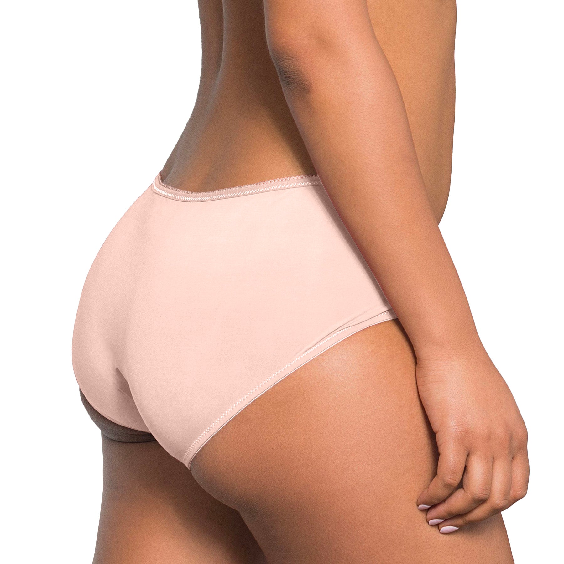 Fit Fully Yours Elise Boyshort U1814 Blush Rear View