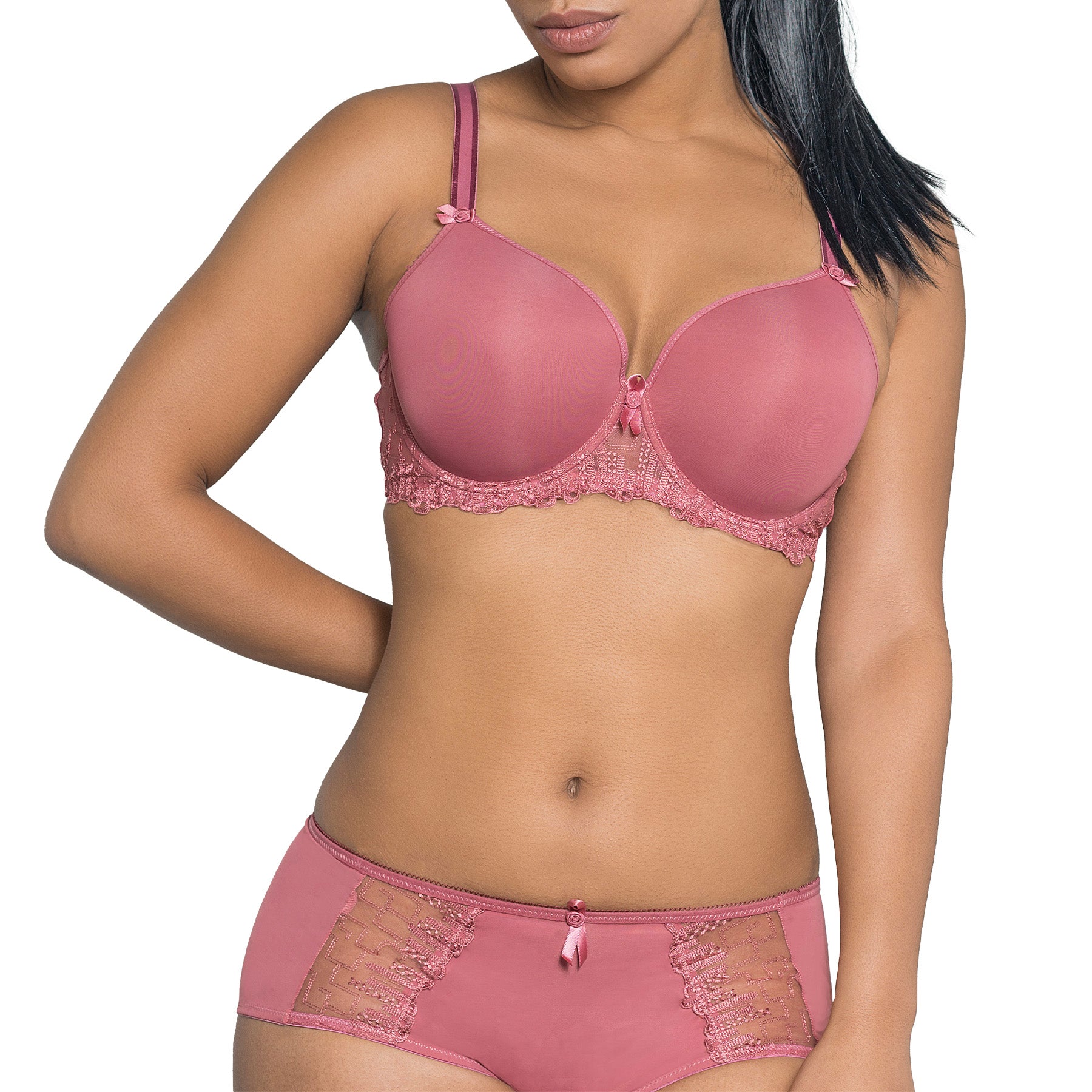 Fit Fully Yours Elise Boyshort U1814 Canyon Rose Set