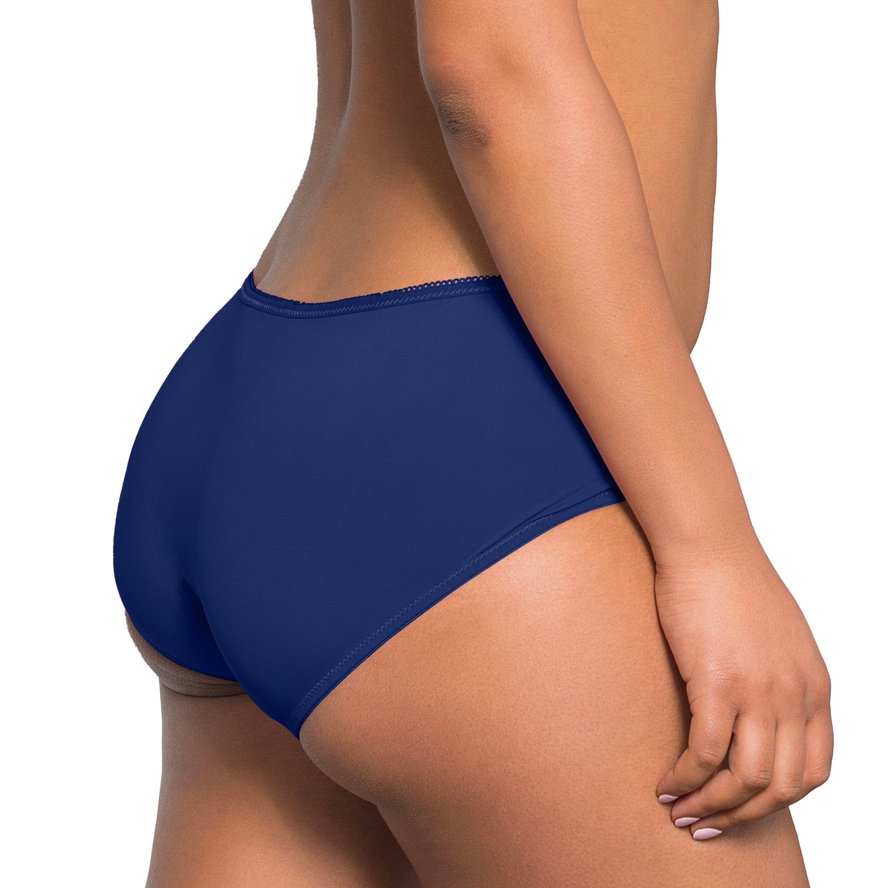 Fit Fully Yours Elise Boyshort U1814 Navy Blue Rear View