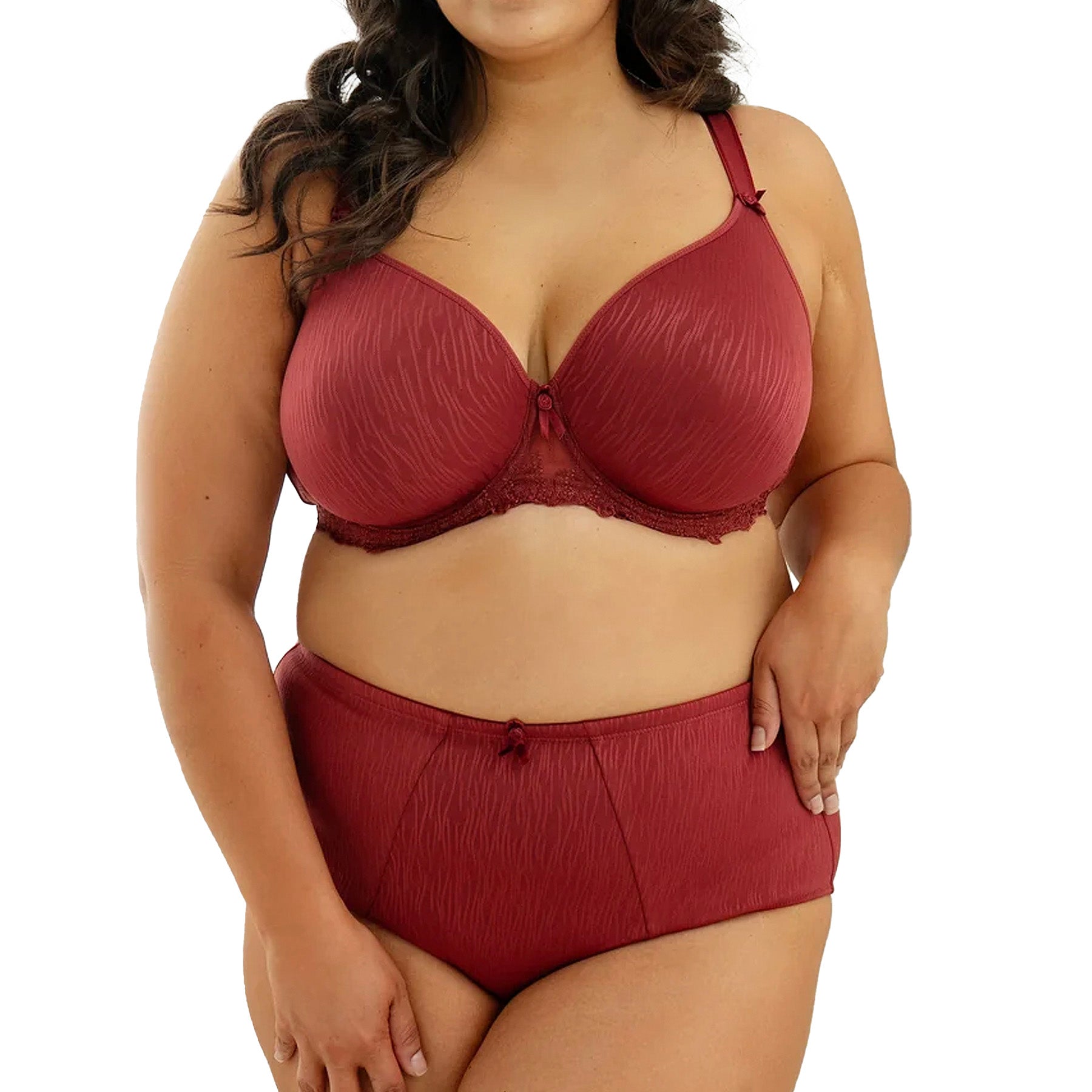 Fit Fully Yours Elise Molded Underwire Bra B1812 Merlot Set