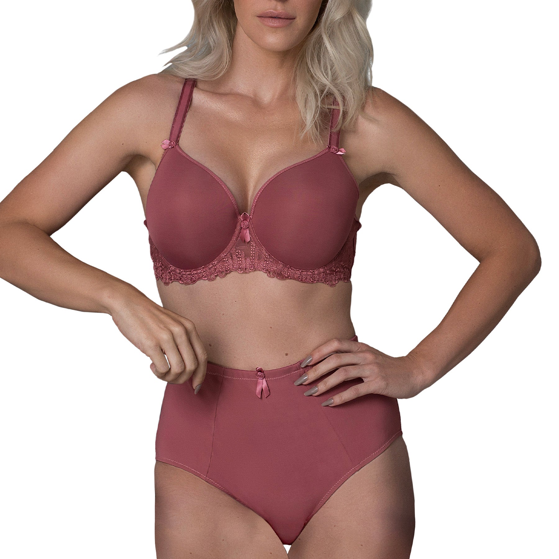 Fit Fully Yours Elise Brief U1813 Canyon Rose Set