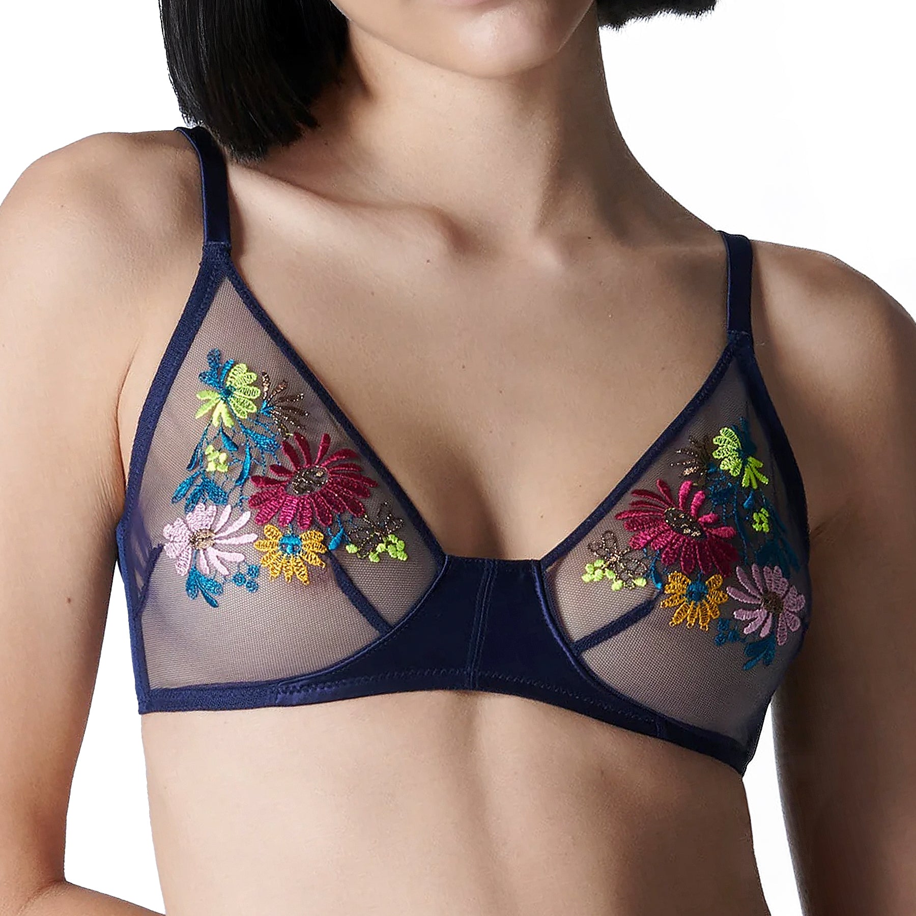 Simone Perele Elsa Soft Cup Triangle Bra 1A6250 Night Blue Front